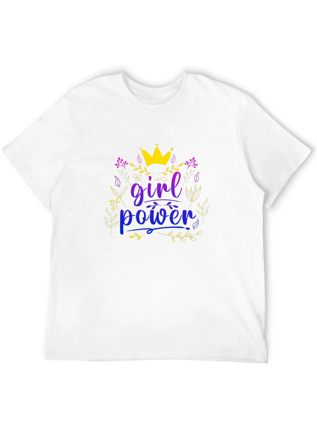 Girl Power Crown Graphic Tee - Black