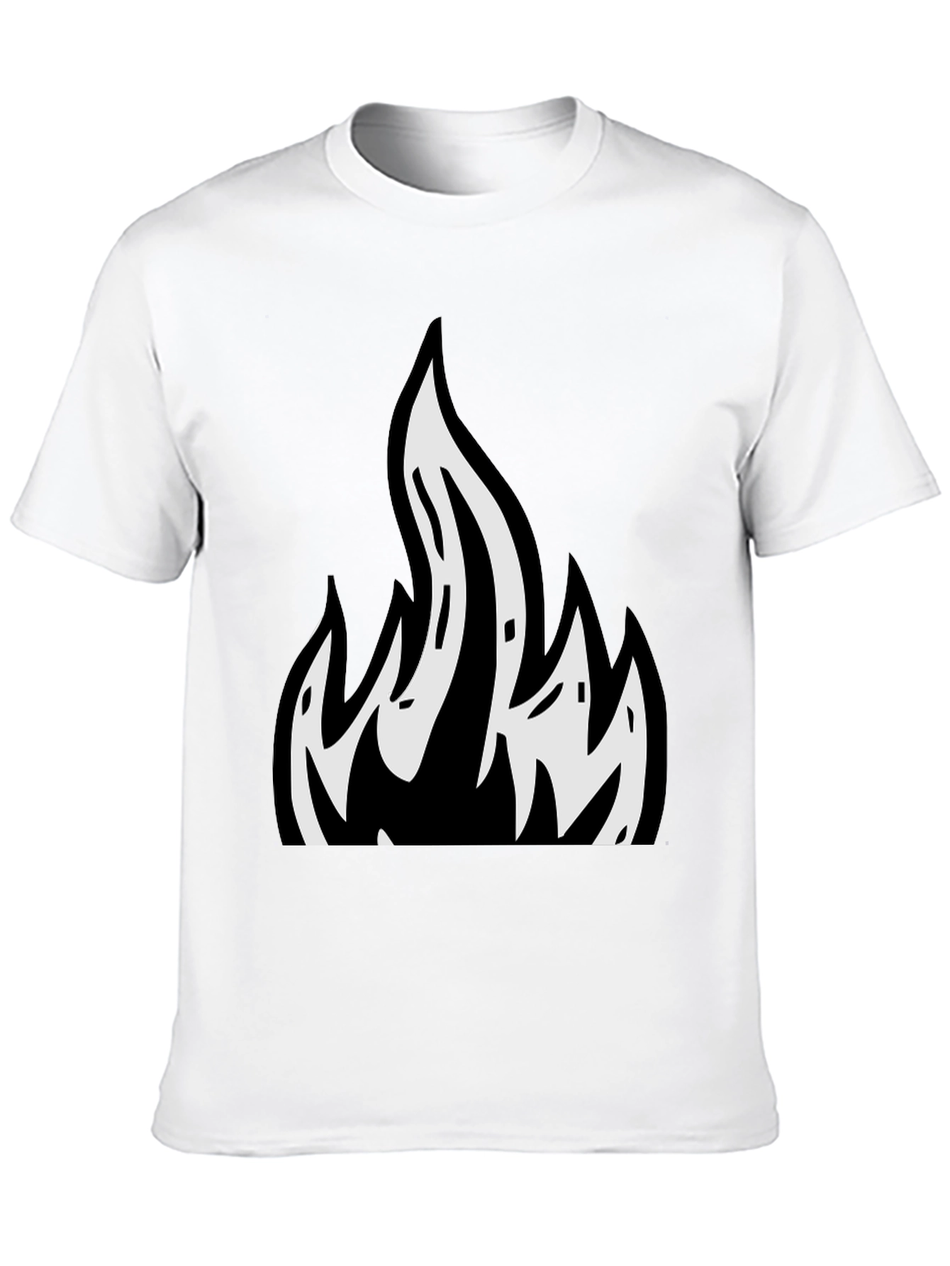 Flame Graphic Black T-Shirt