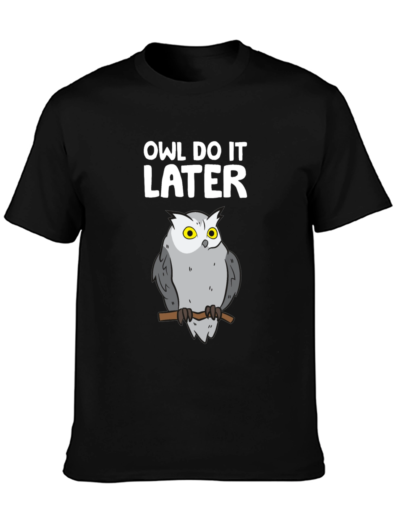 Owl Do It Later Graphic Tee