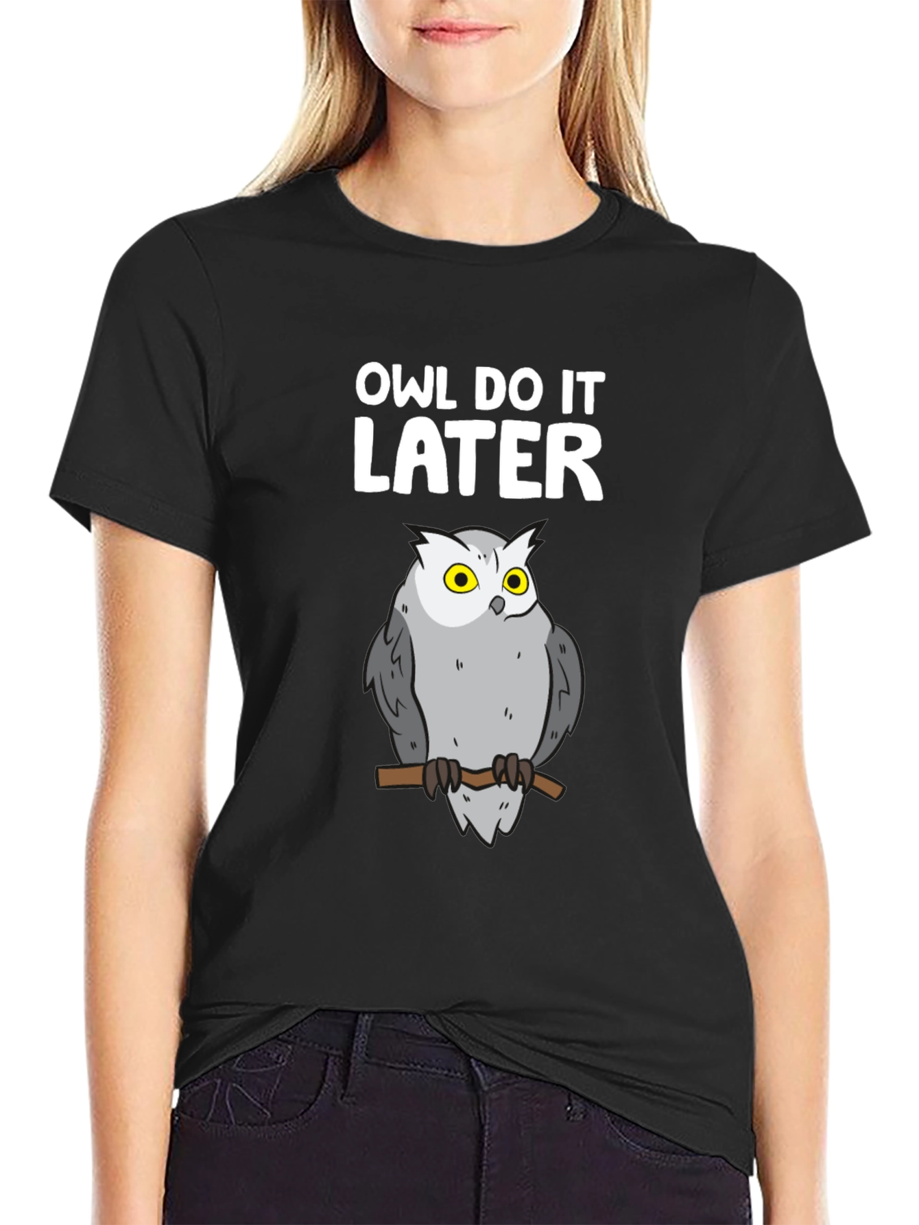 Owl Do It Later Graphic Tee