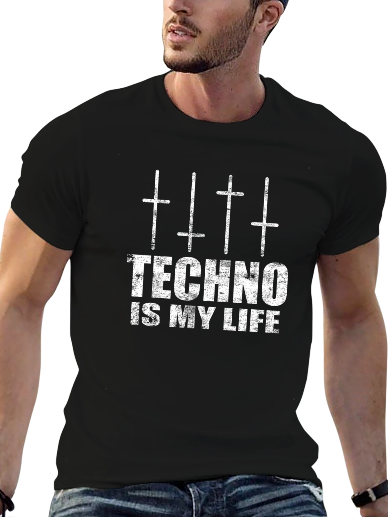Techno is my Life Black T-Shirt