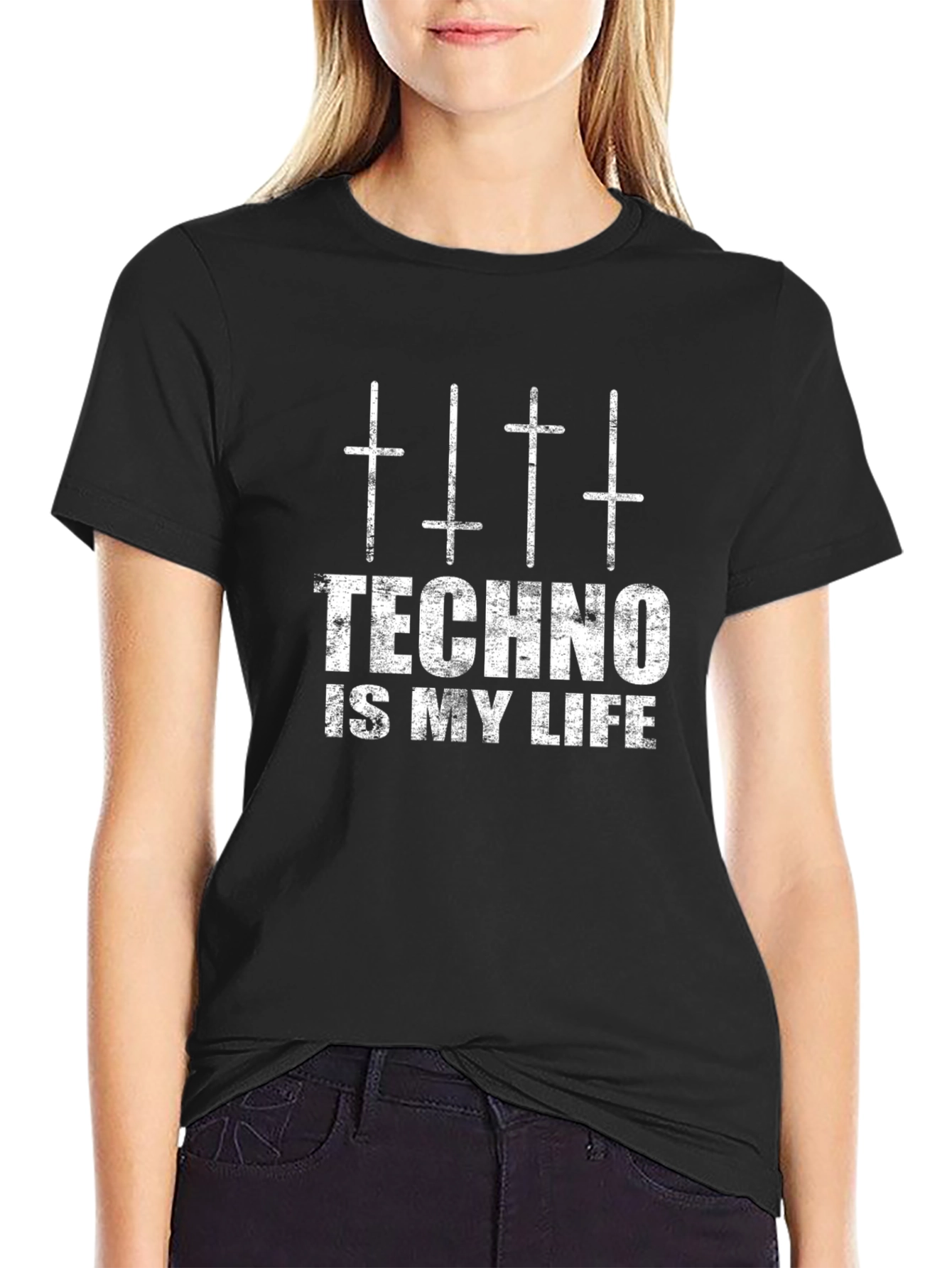 Techno is my Life Black T-Shirt