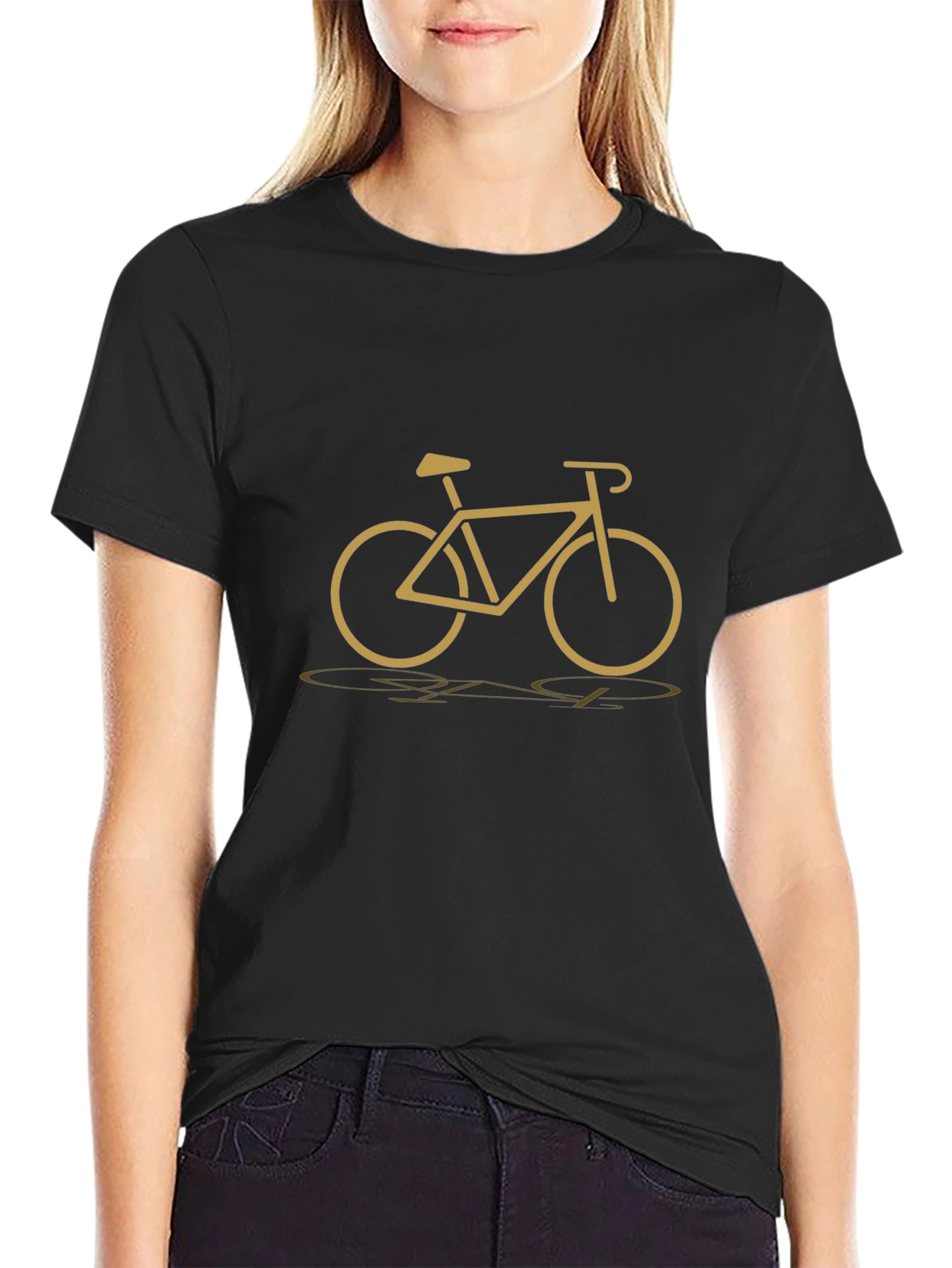 Stylish Black Bike Graphic Tee