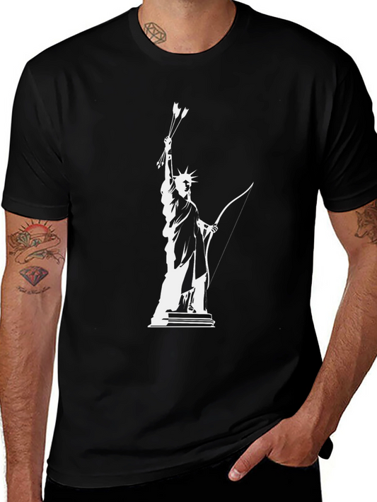 Statue of Liberty Archer Graphic Tee - Black