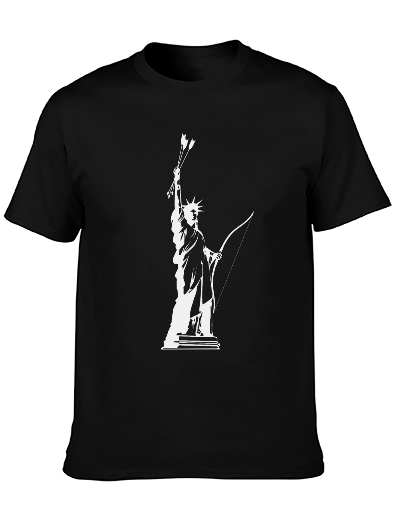 Statue of Liberty Archer Graphic Tee - Black