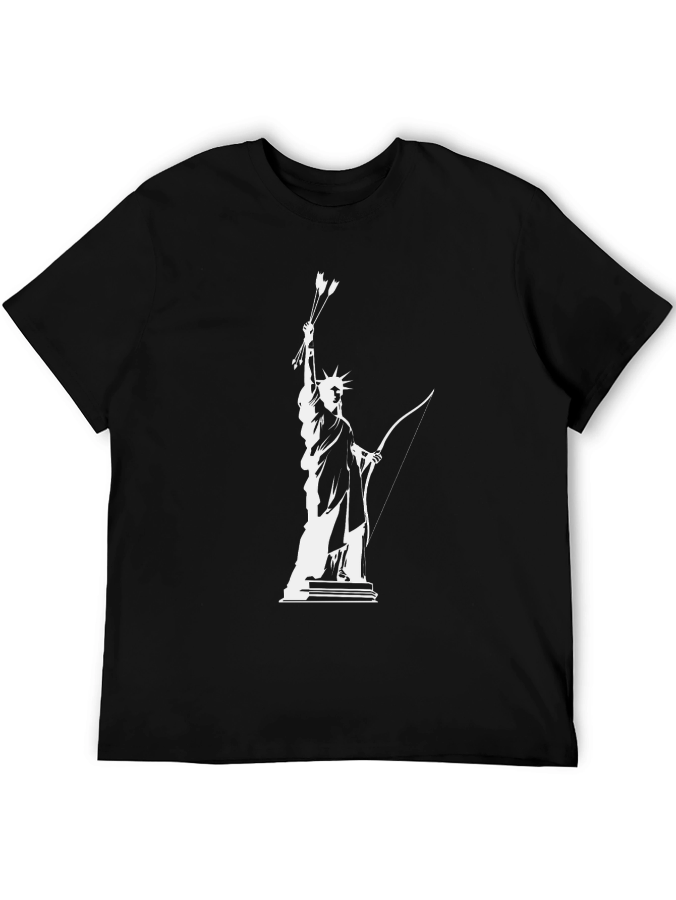 Statue of Liberty Archer Graphic Tee - Black
