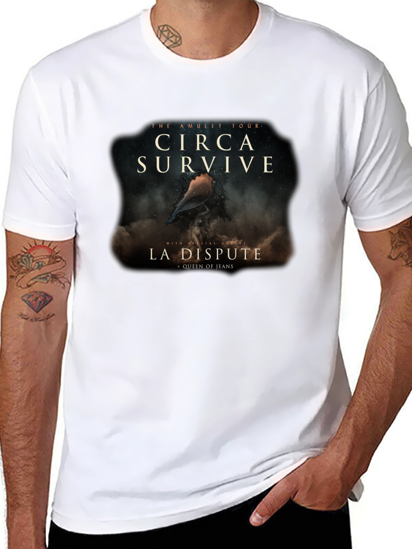 Circa Survive Amulet Tour Black T-Shirt