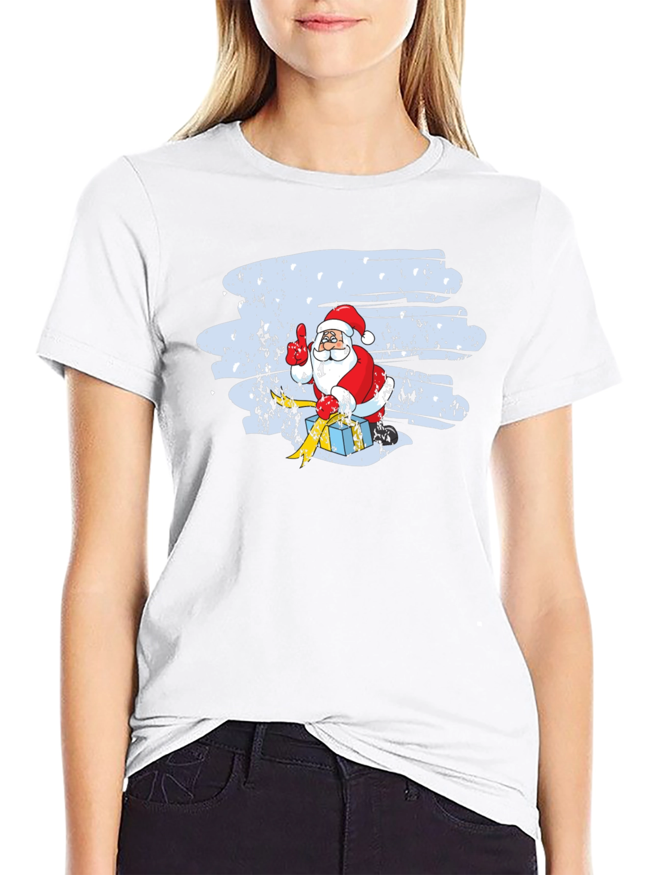 Santa Claus Graphic Tee - Holiday Cheer