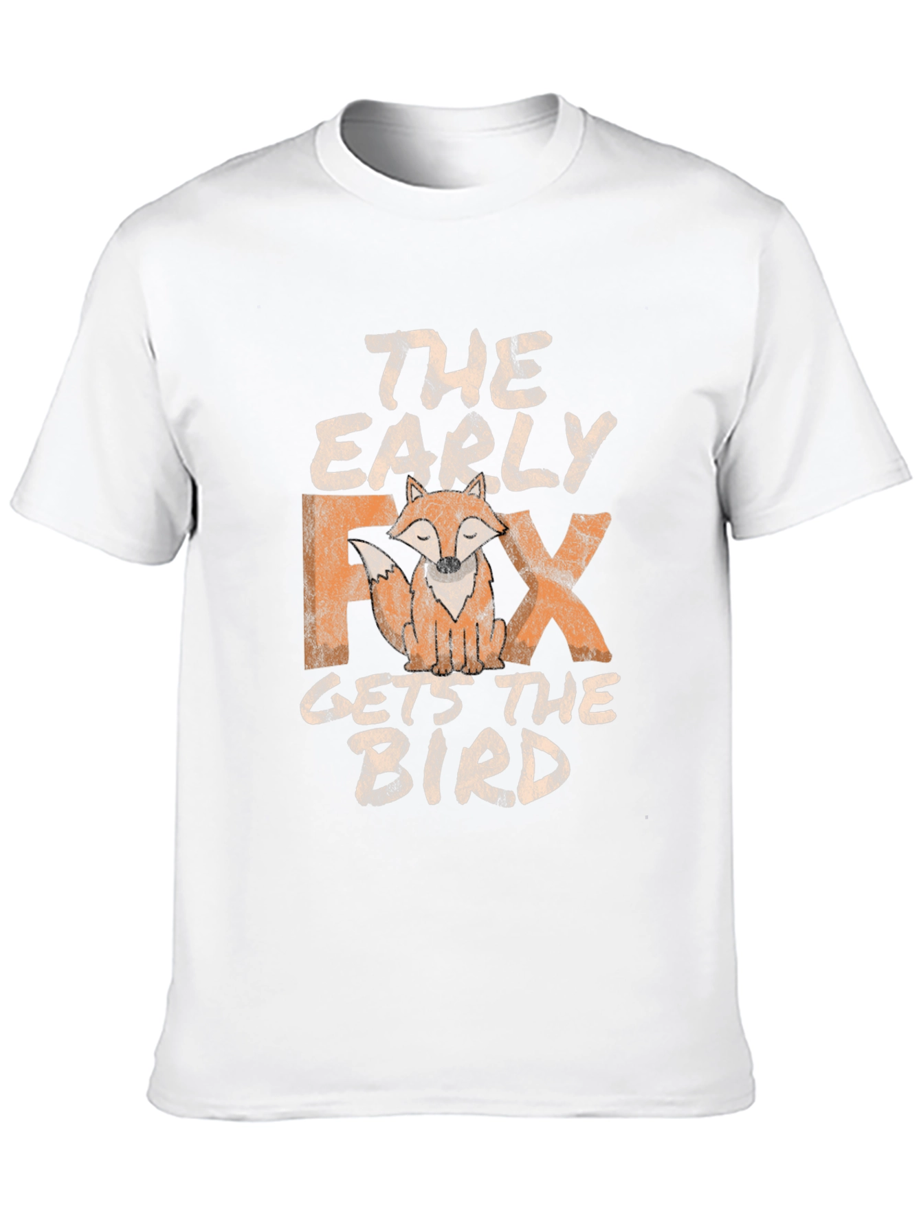 Early Fox Gets the Bird Graphic Tee