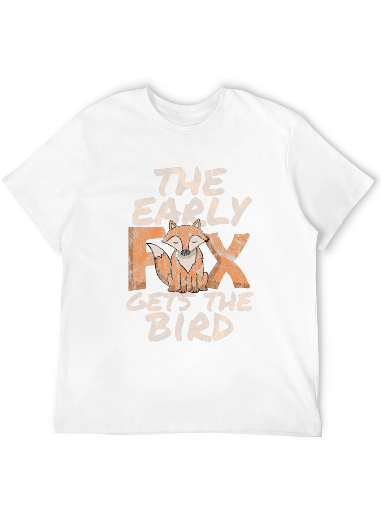 Early Fox Gets the Bird Graphic Tee