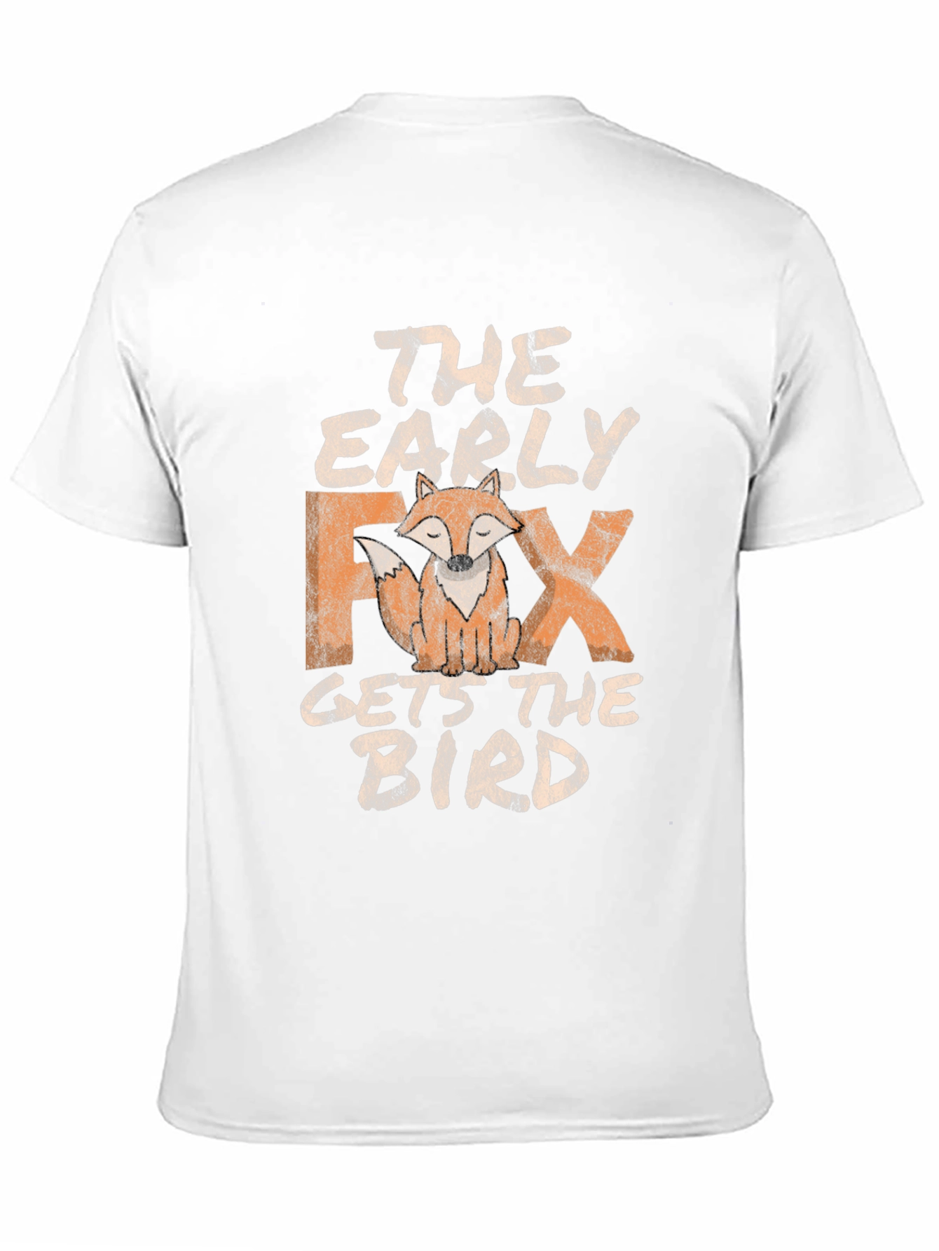 Early Fox Gets the Bird Graphic Tee