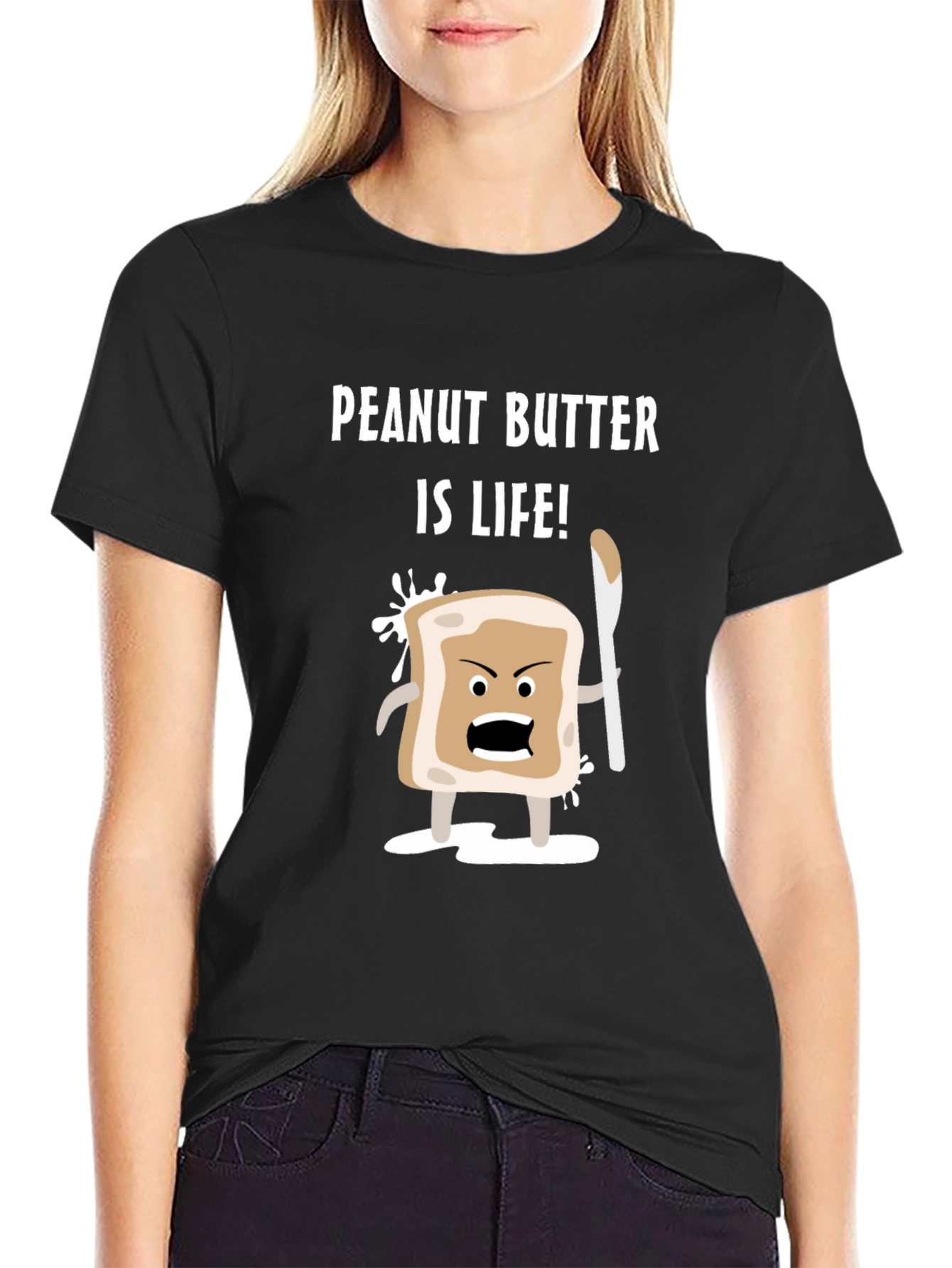 Peanut Butter Is Life! T-Shirt - Funny Foodie Tee