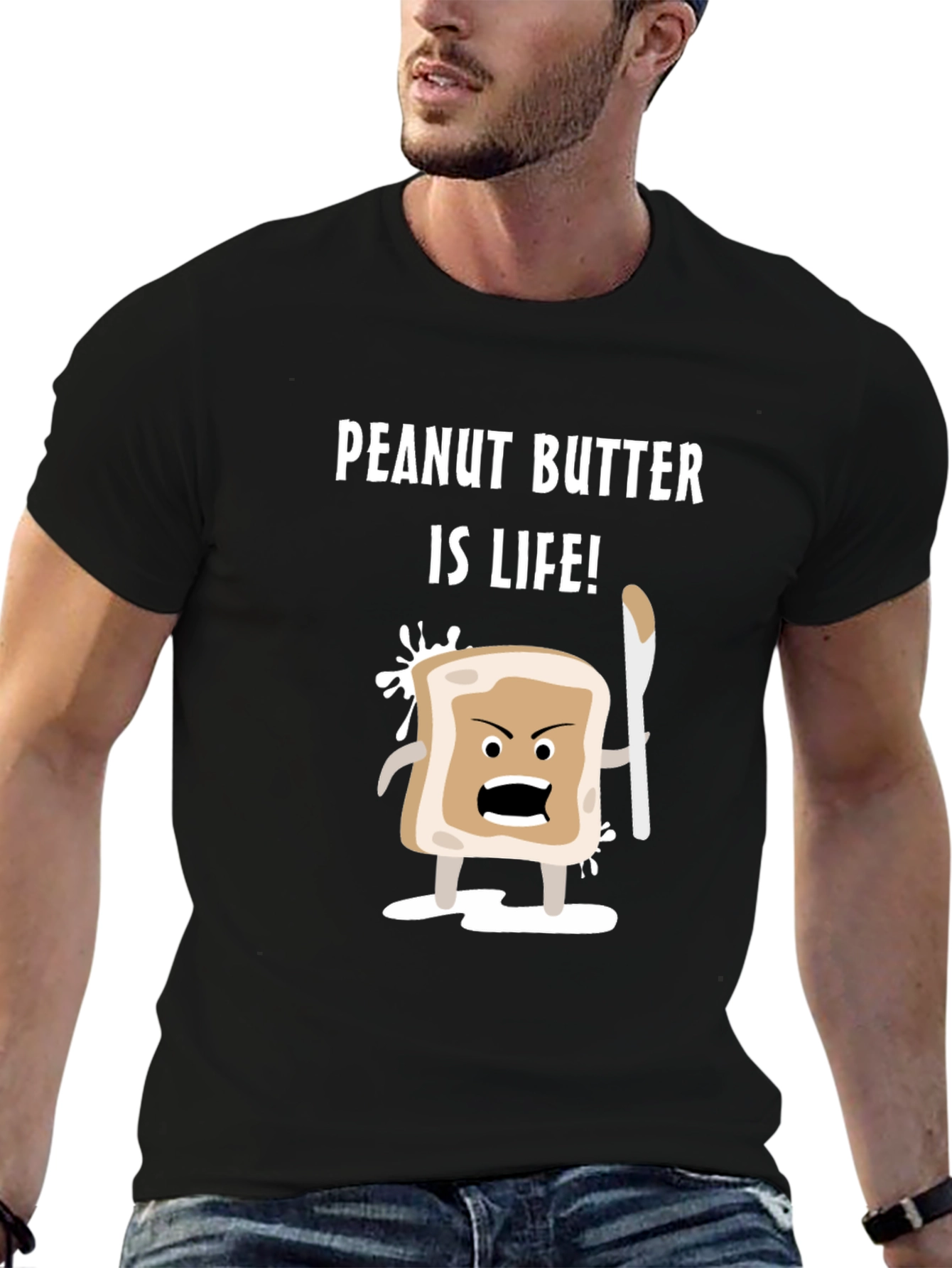 Peanut Butter Is Life! T-Shirt - Funny Foodie Tee