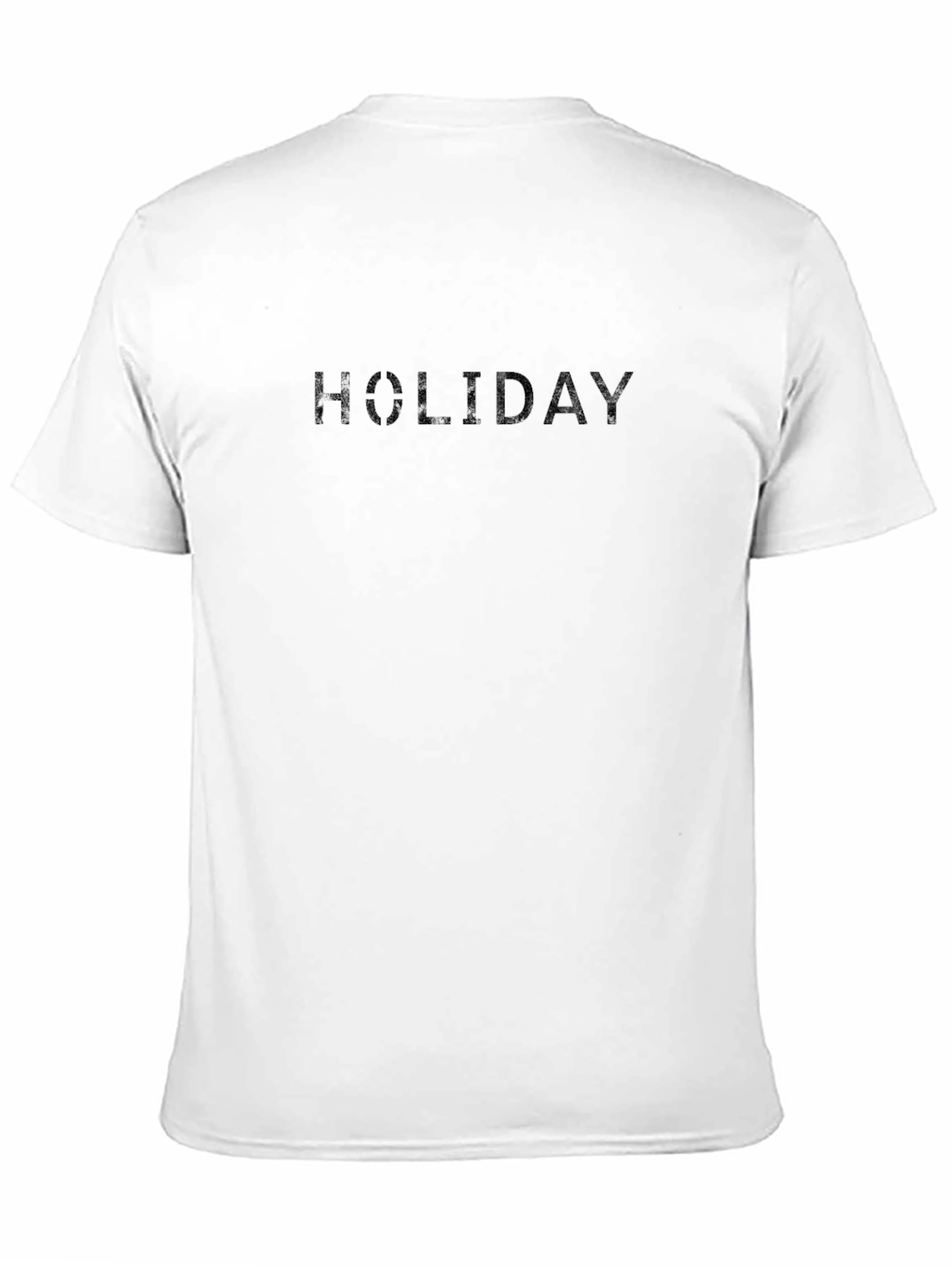 Black HOLIDAY Graphic Crew Neck T-Shirt