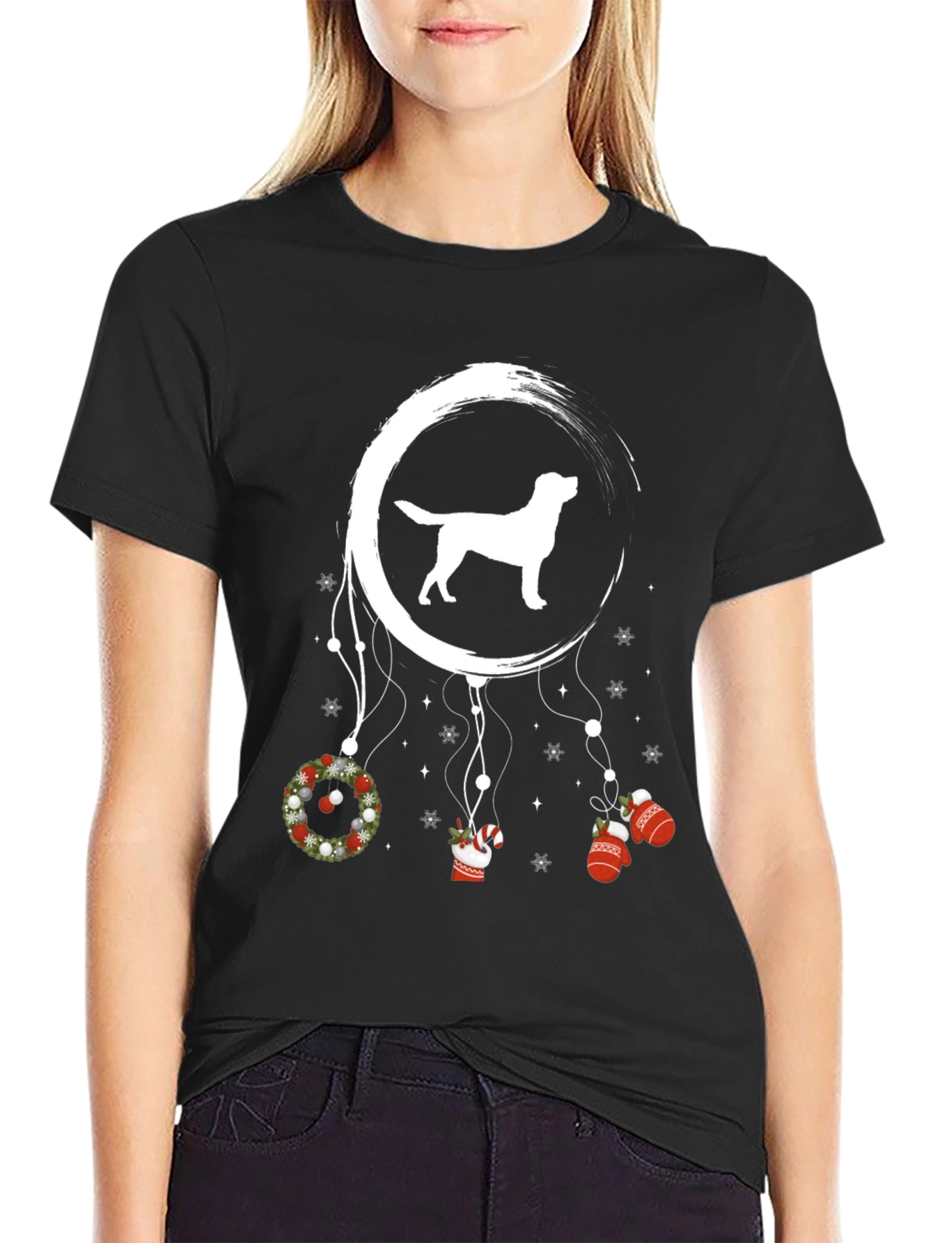 Dog Dreamcatcher Christmas T-Shirt