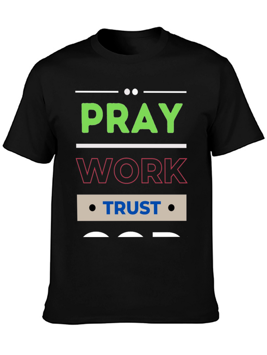 Pray Work Trust Graphic T-Shirt