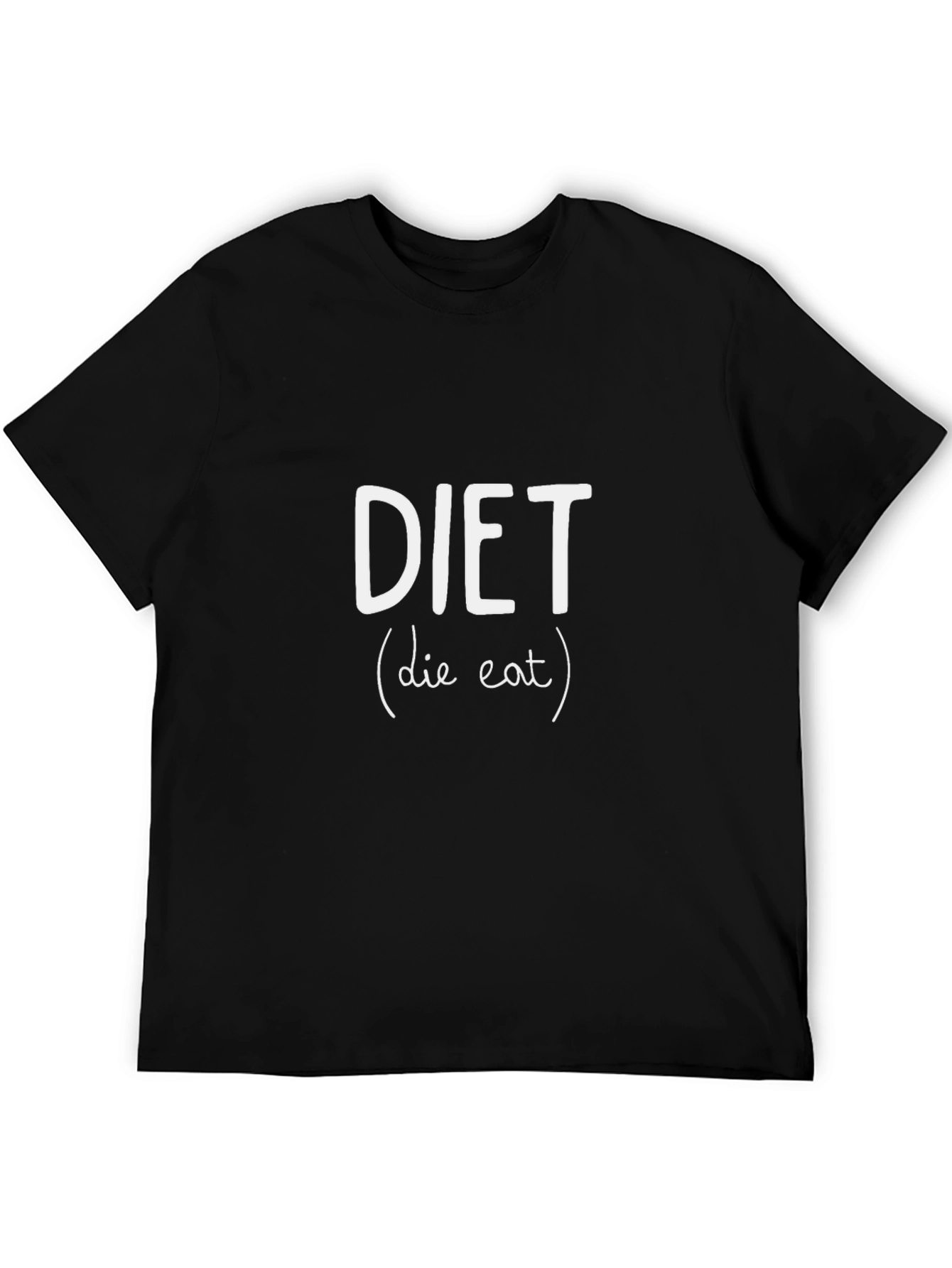 DIET Funny Slogan T-Shirt - Die Eat Graphic Tee