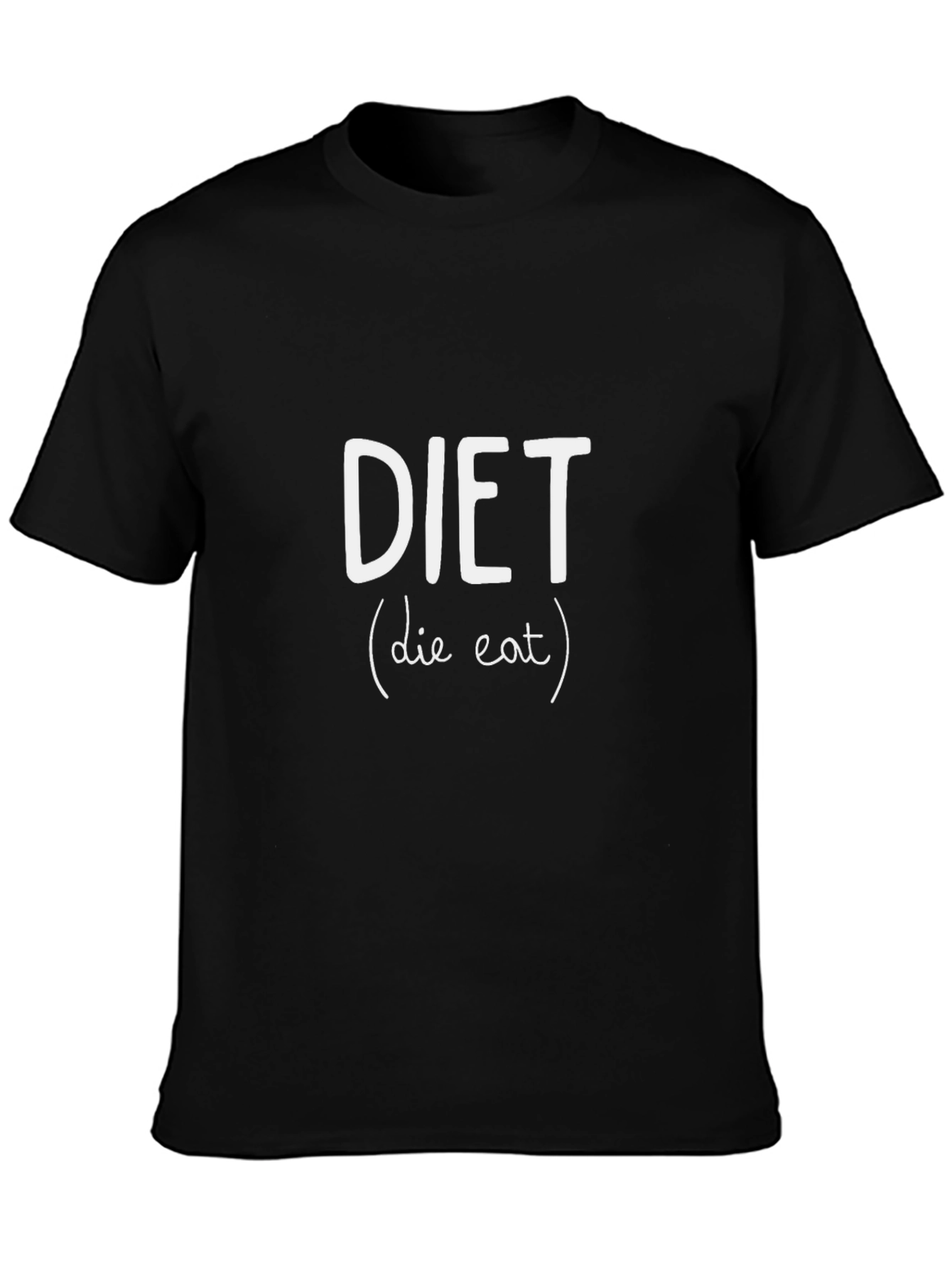 DIET Funny Slogan T-Shirt - Die Eat Graphic Tee