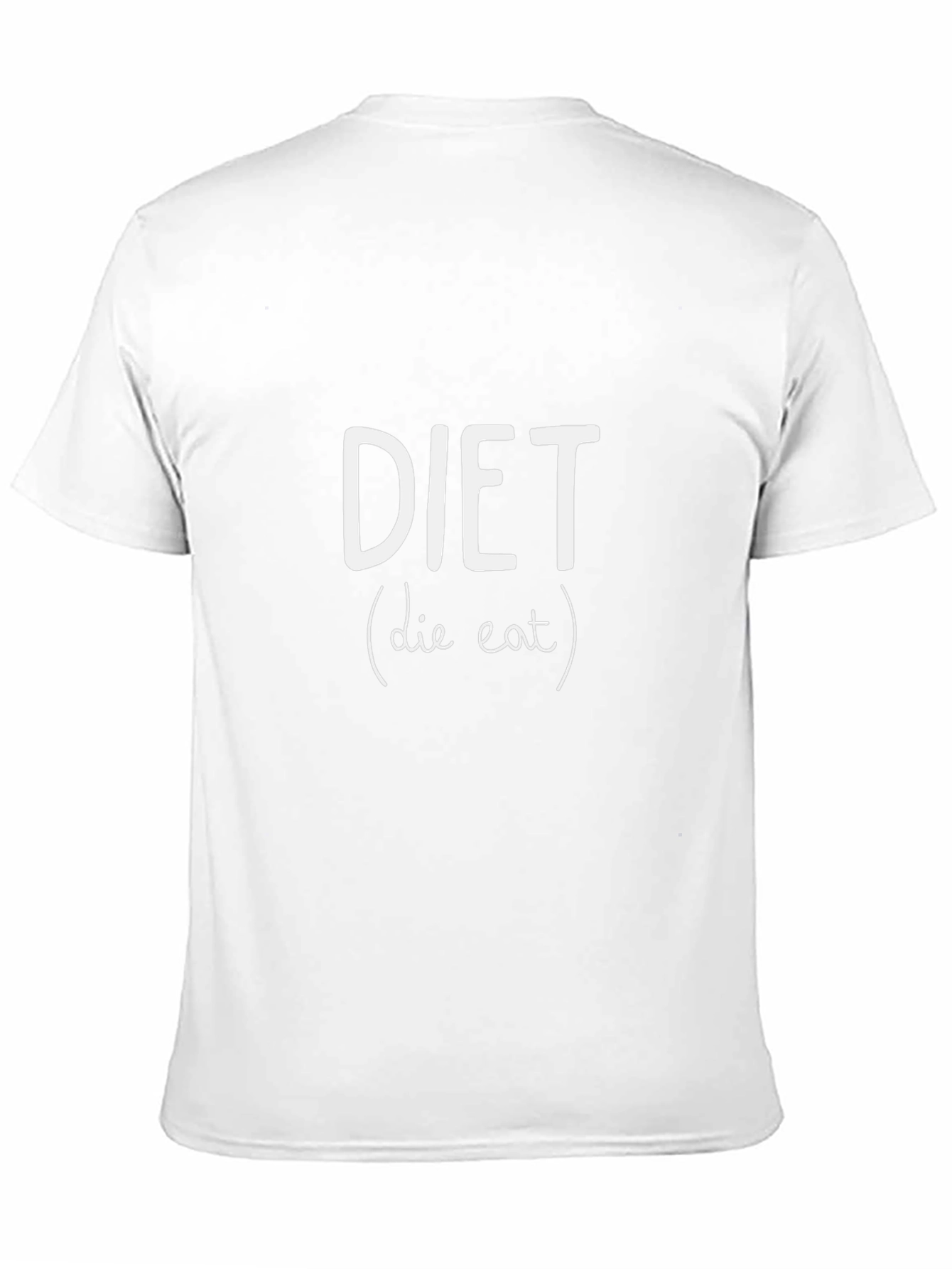 DIET Funny Slogan T-Shirt - Die Eat Graphic Tee