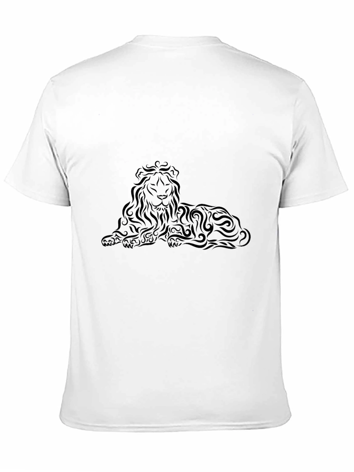Lion Art Black T-Shirt