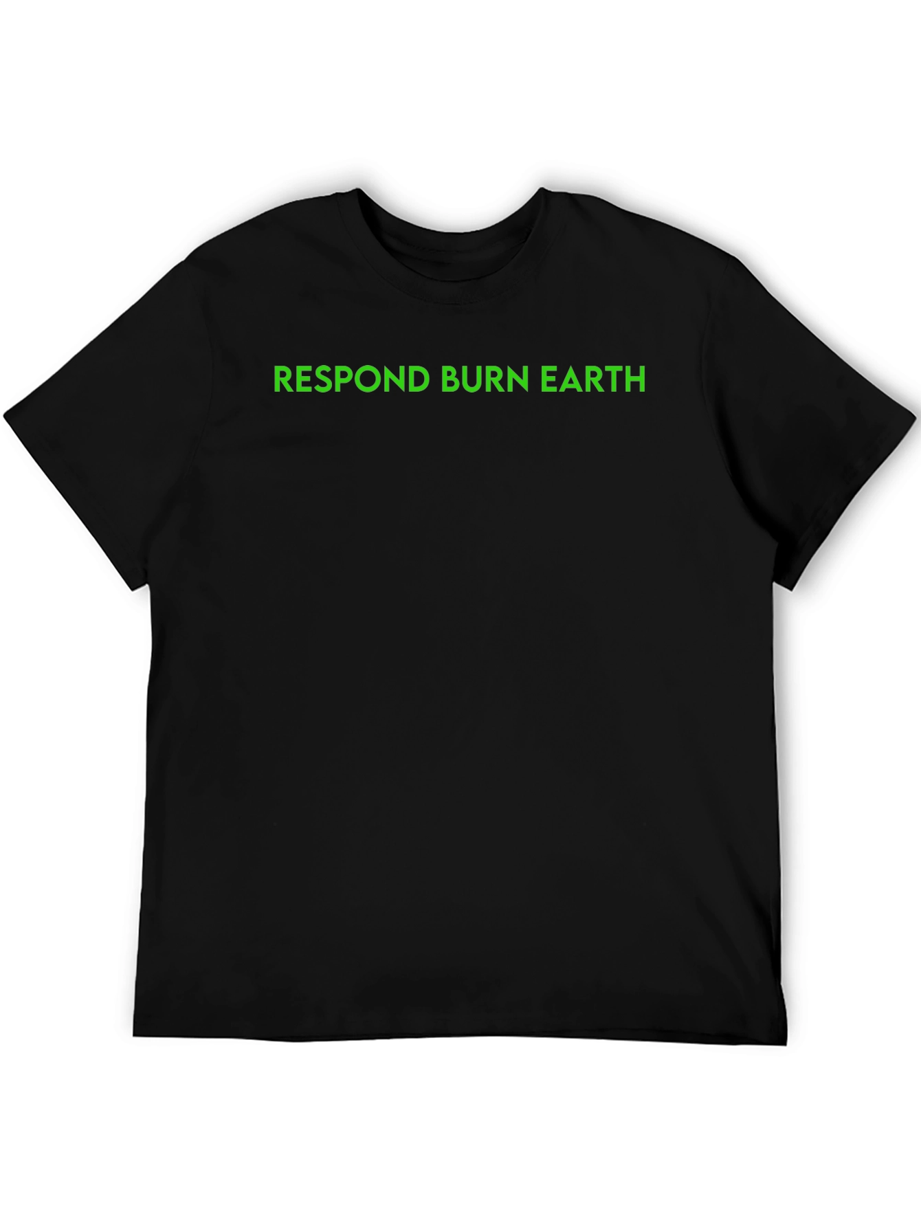 Respond Burn Earth Graphic Tee - Black