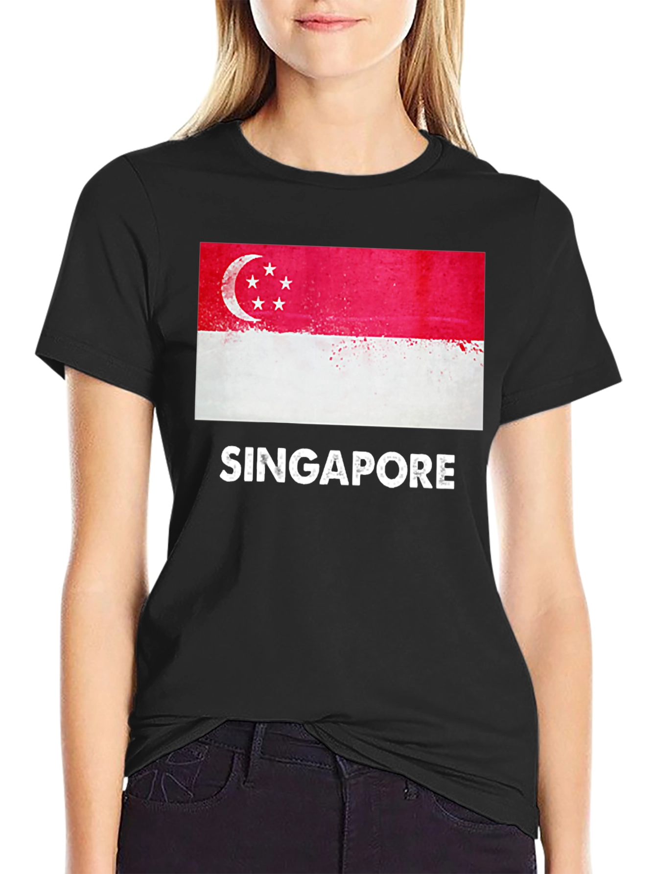 Singapore Flag T-Shirt - Patriotic Graphic Tee