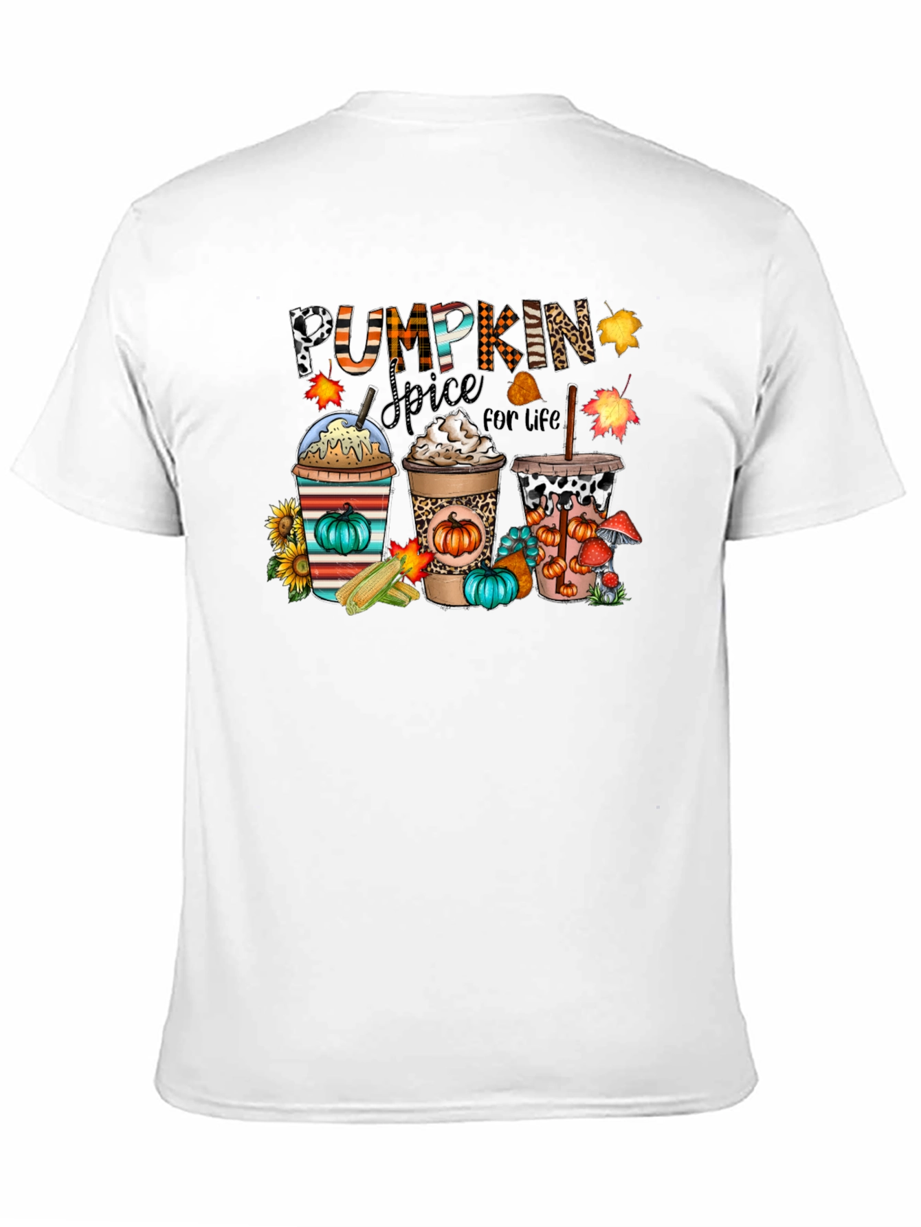 Pumpkin Spice For Life Black T-Shirt
