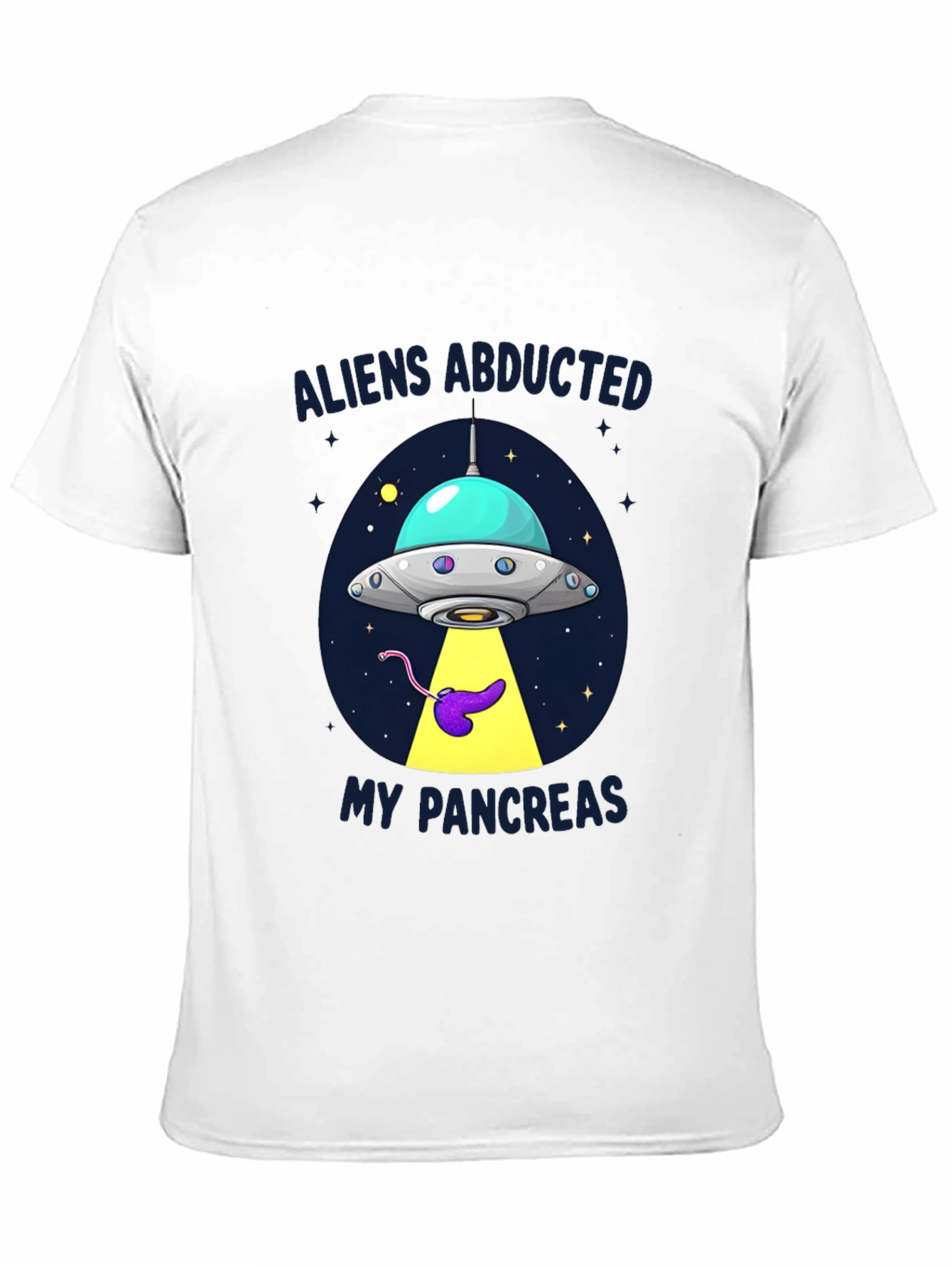 Aliens Abducted My Pancreas Graphic T-Shirt