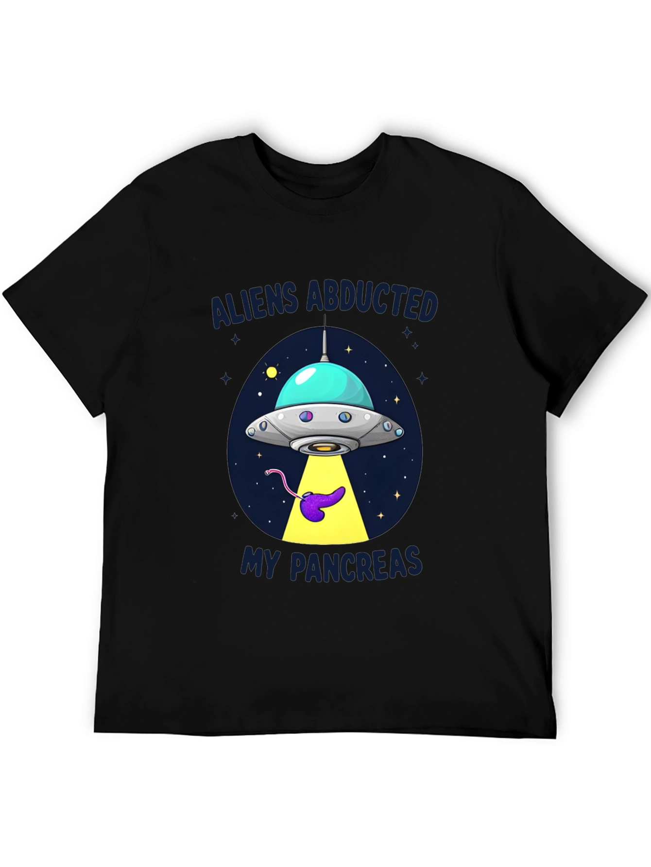 Aliens Abducted My Pancreas Graphic T-Shirt