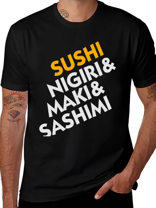 Sushi Lovers T-Shirt: Nigiri Maki & Sashimi!