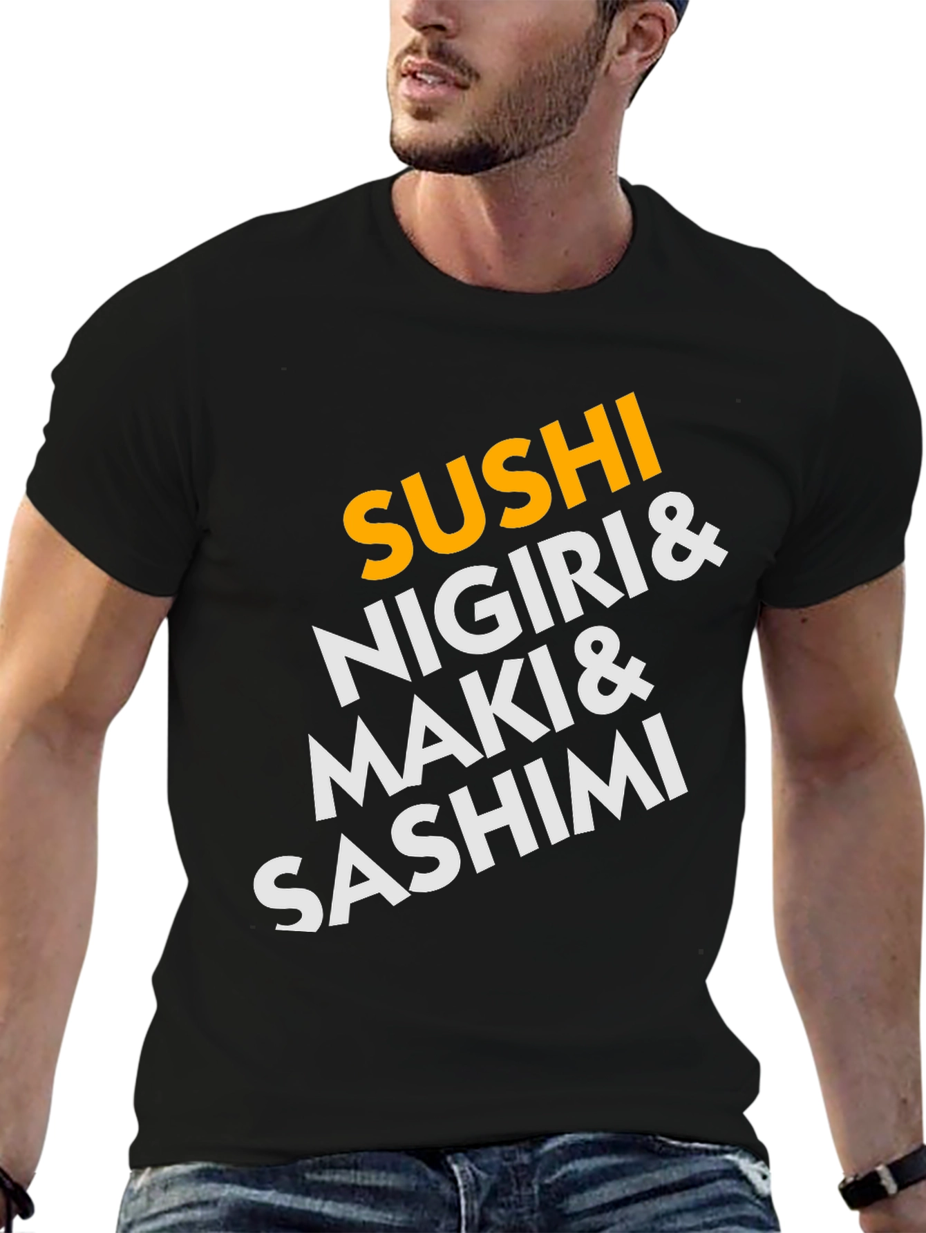 Sushi Lovers T-Shirt: Nigiri Maki & Sashimi!