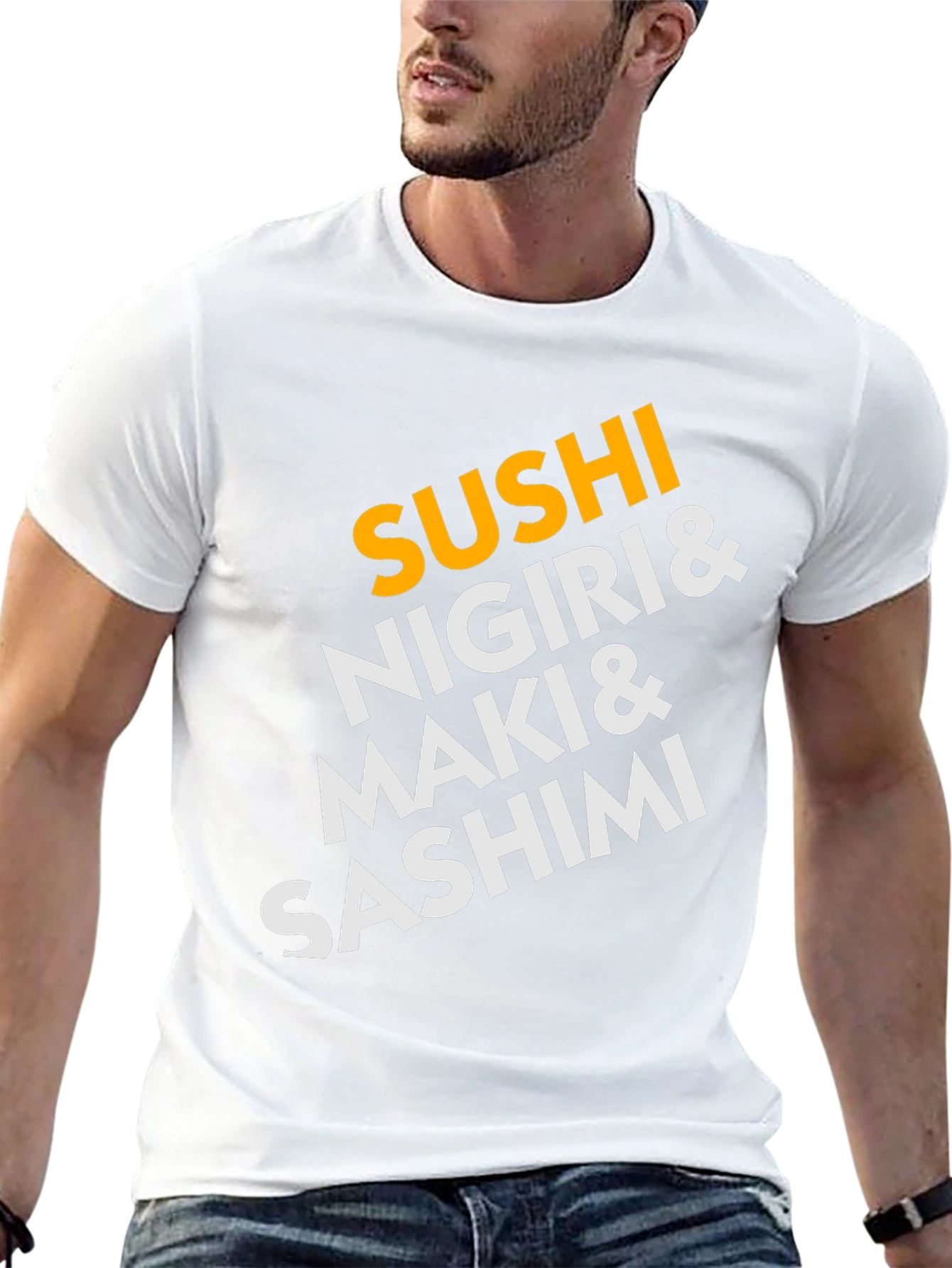 Sushi Lovers T-Shirt: Nigiri Maki & Sashimi!