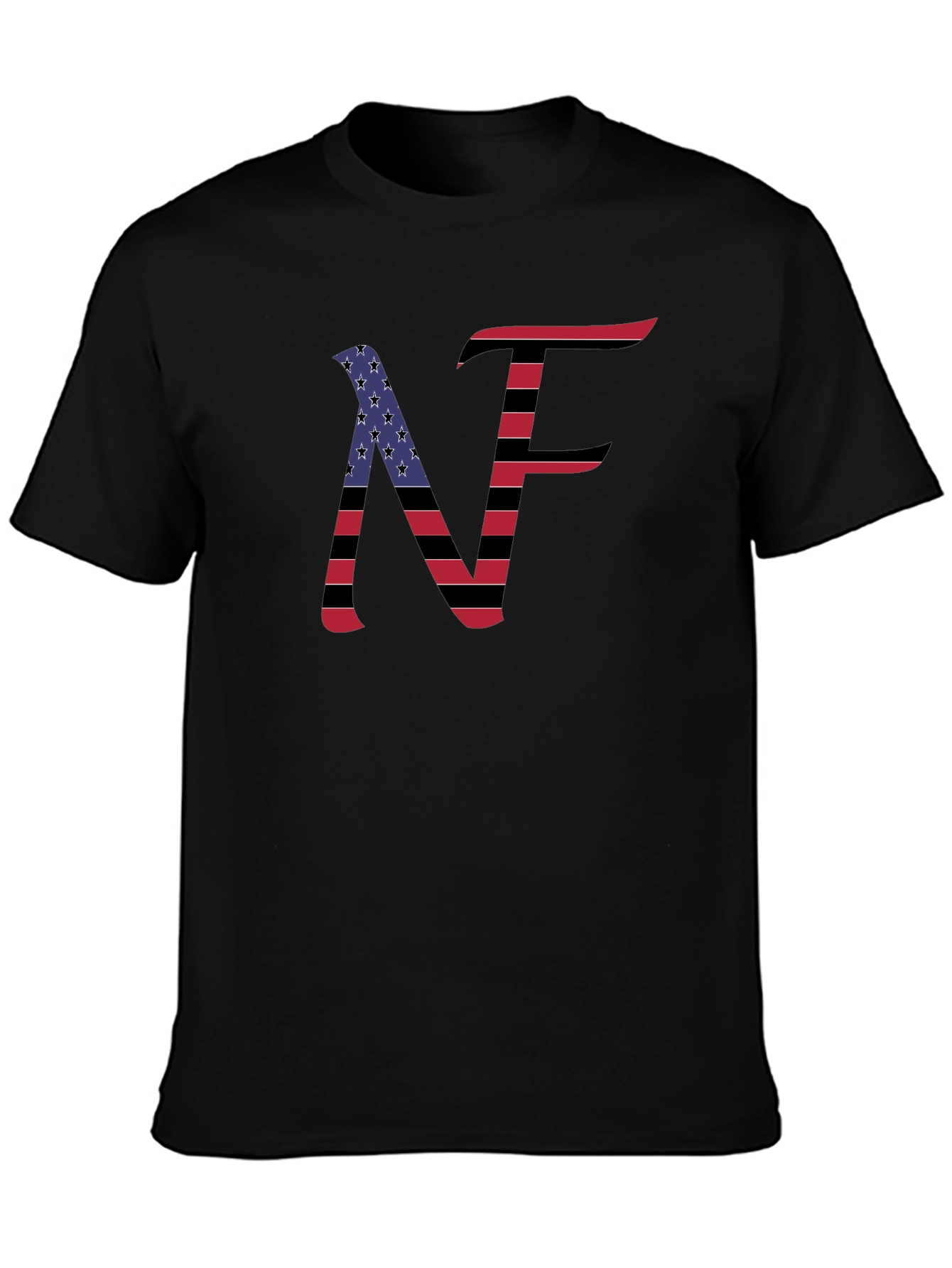 NF American Flag Style Graphic T-Shirt