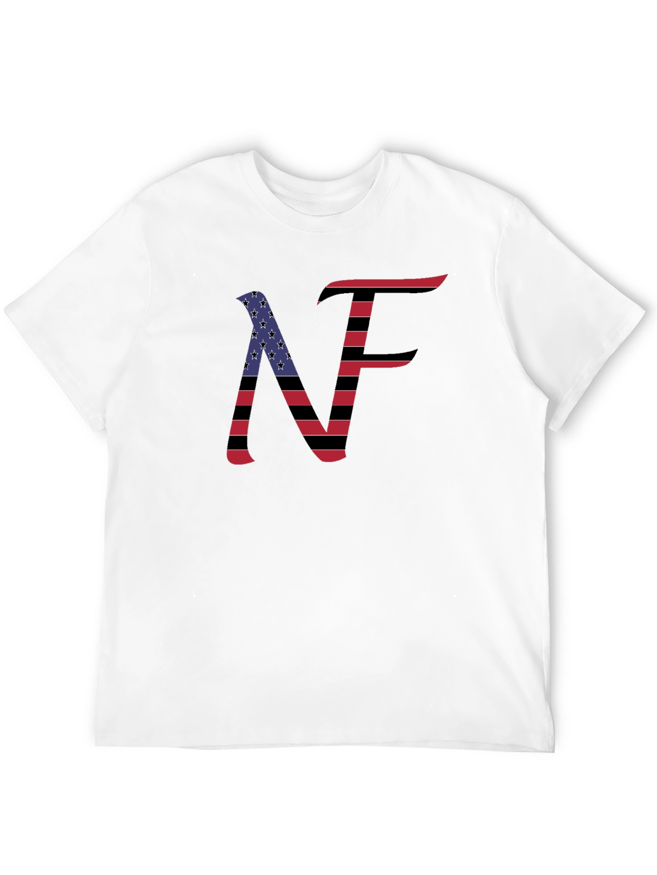 NF American Flag Style Graphic T-Shirt