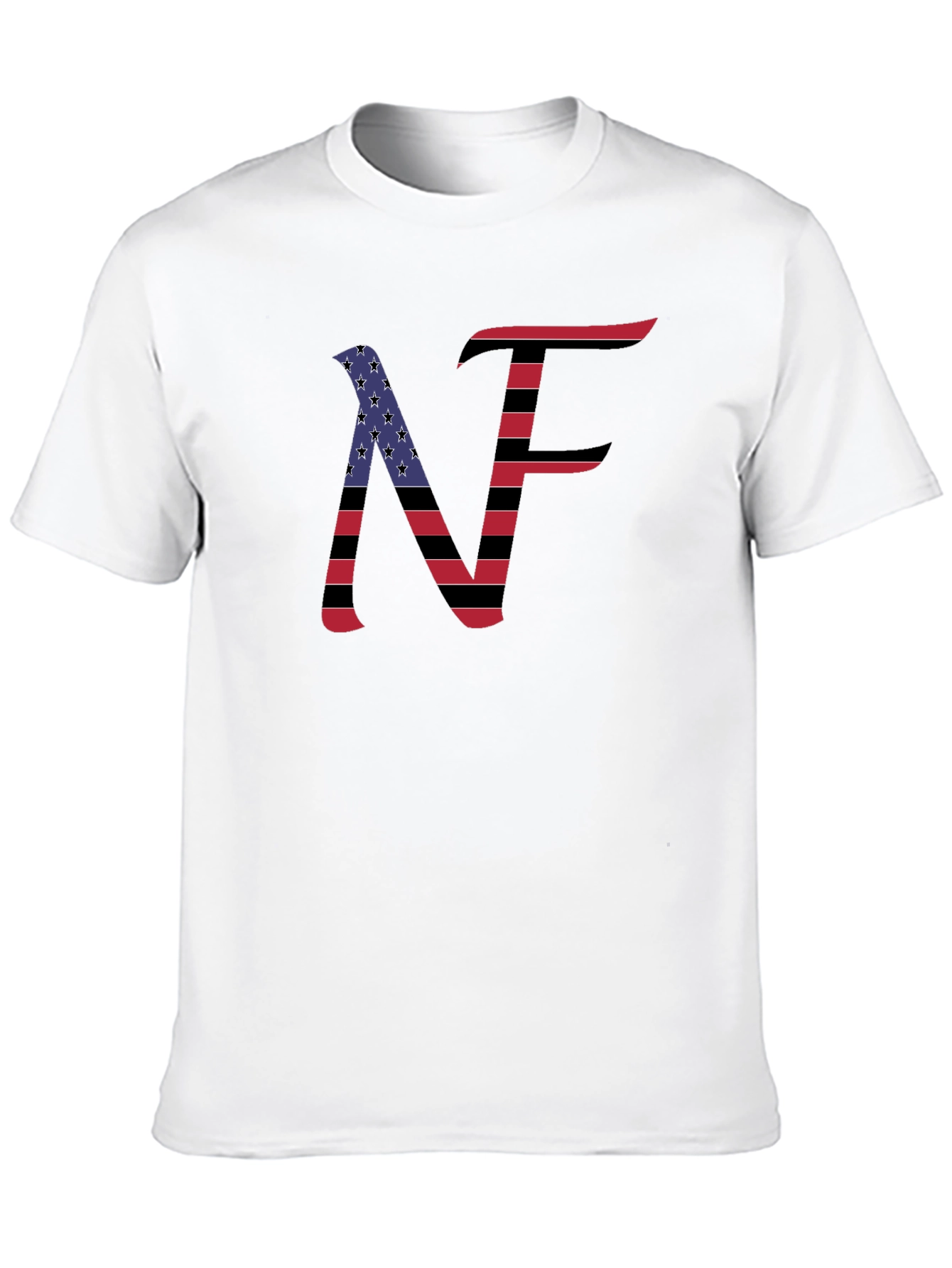 NF American Flag Style Graphic T-Shirt