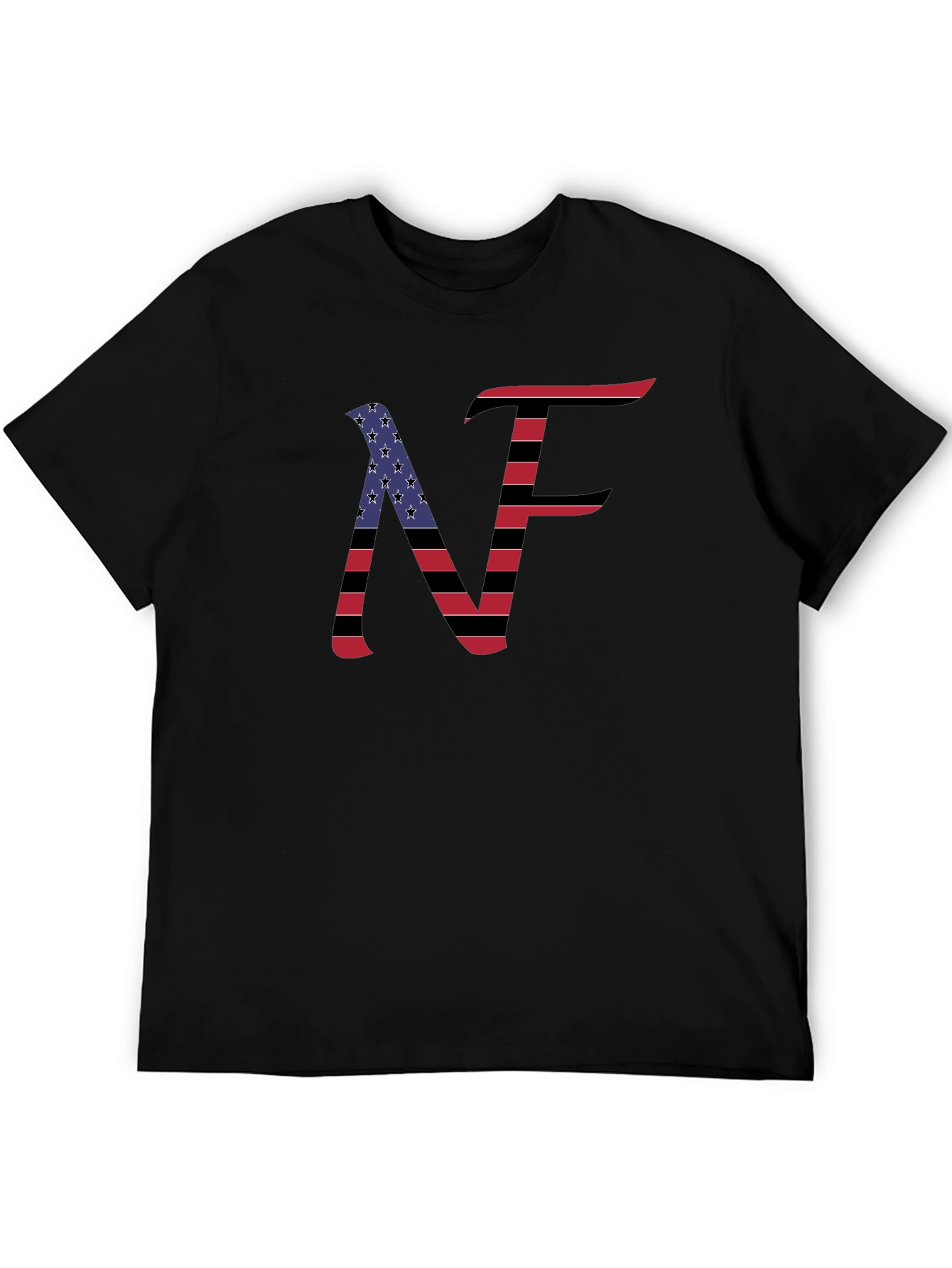 NF American Flag Style Graphic T-Shirt