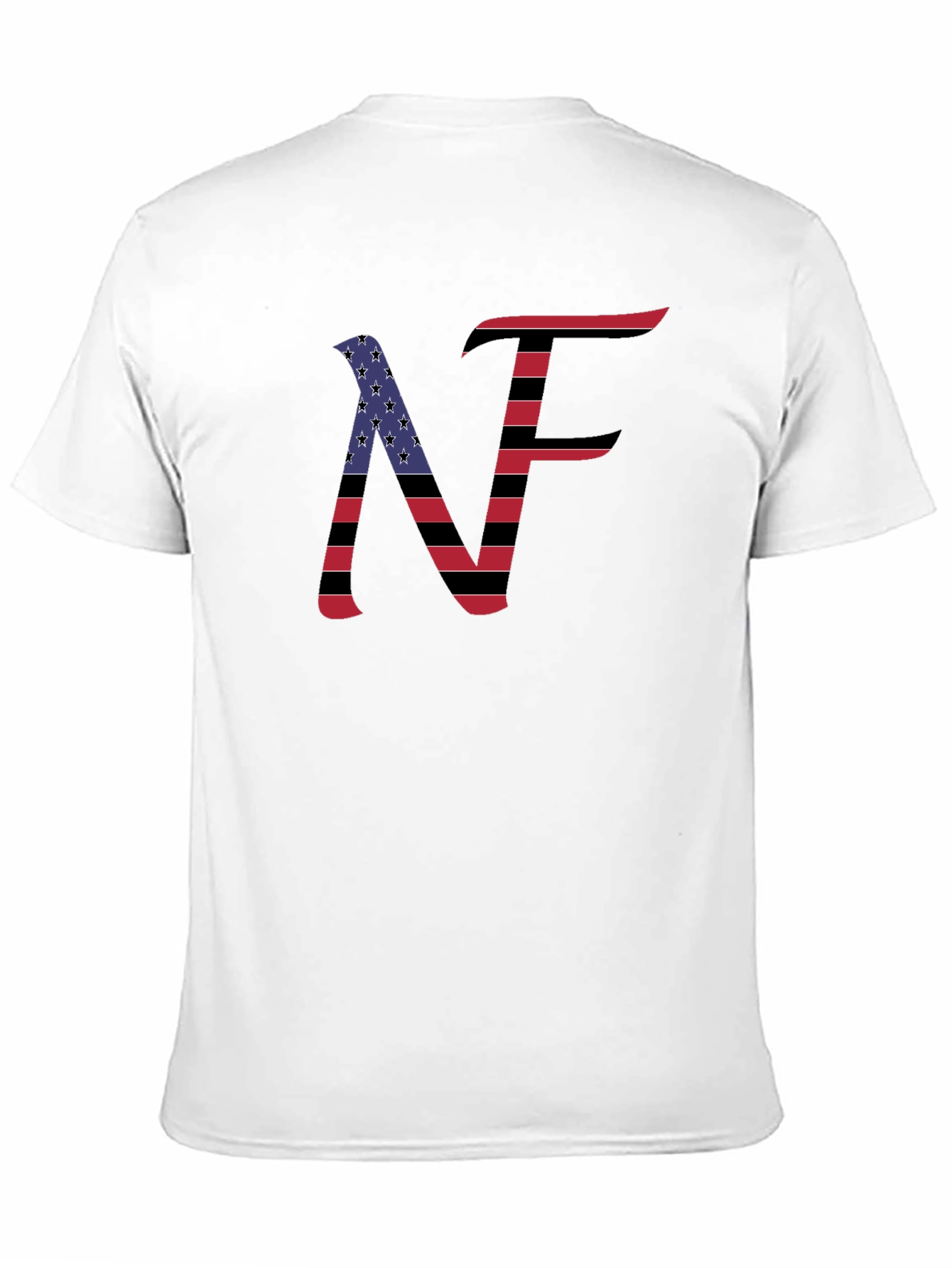 NF American Flag Style Graphic T-Shirt