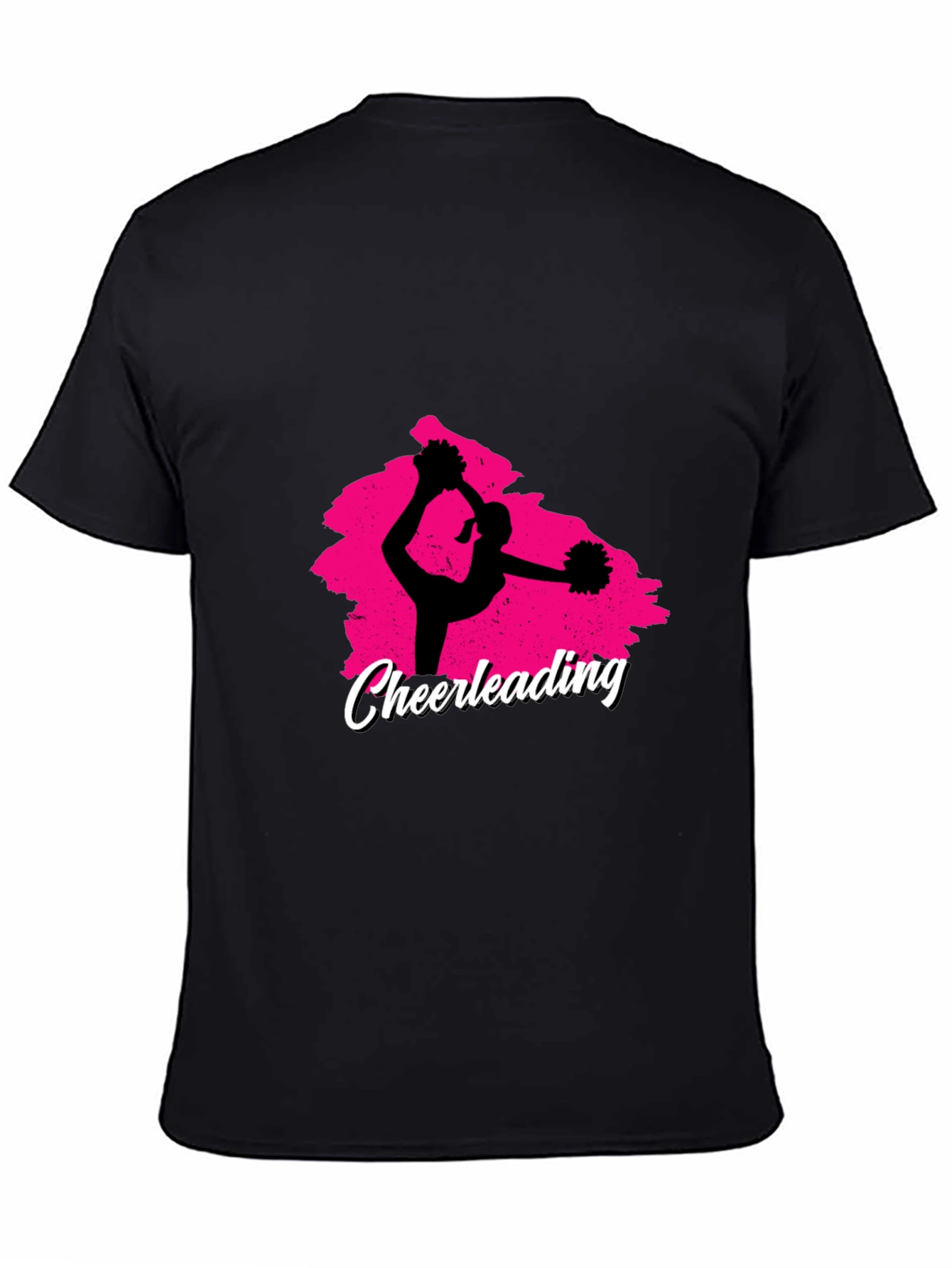 Cheerleading Black Graphic Tee