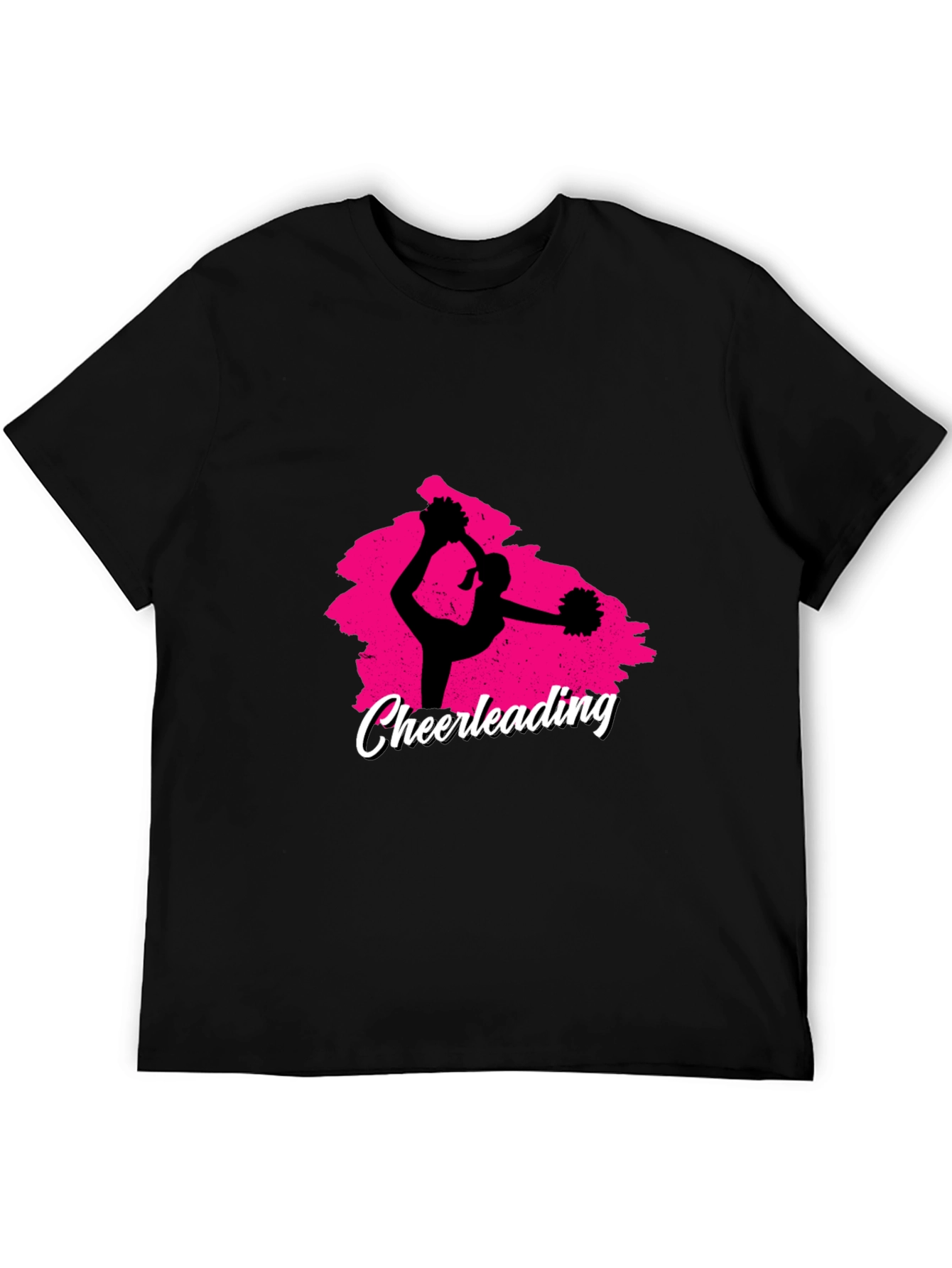 Cheerleading Black Graphic Tee