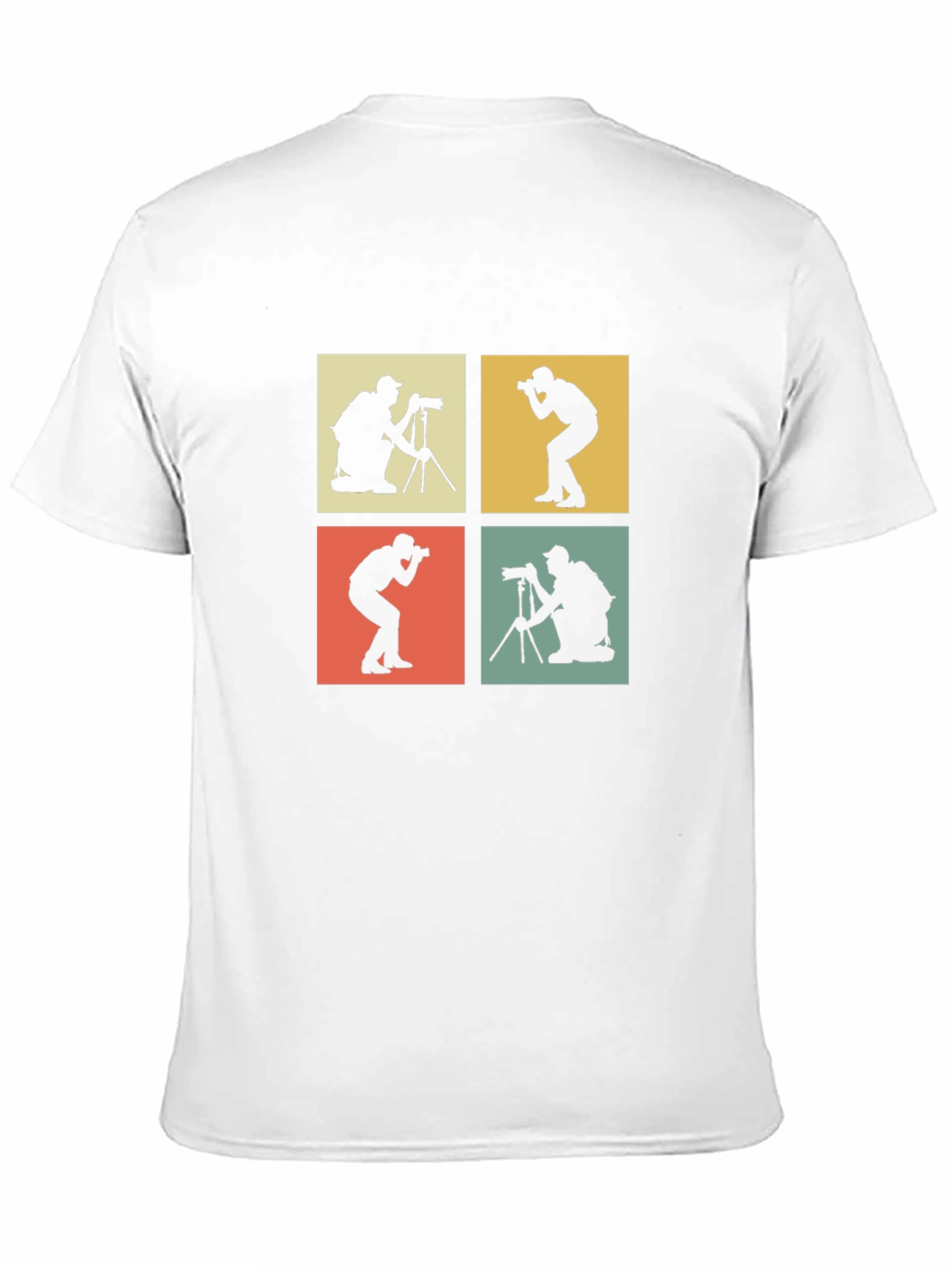Retro Photographer T-Shirt - Camera Silhouettes