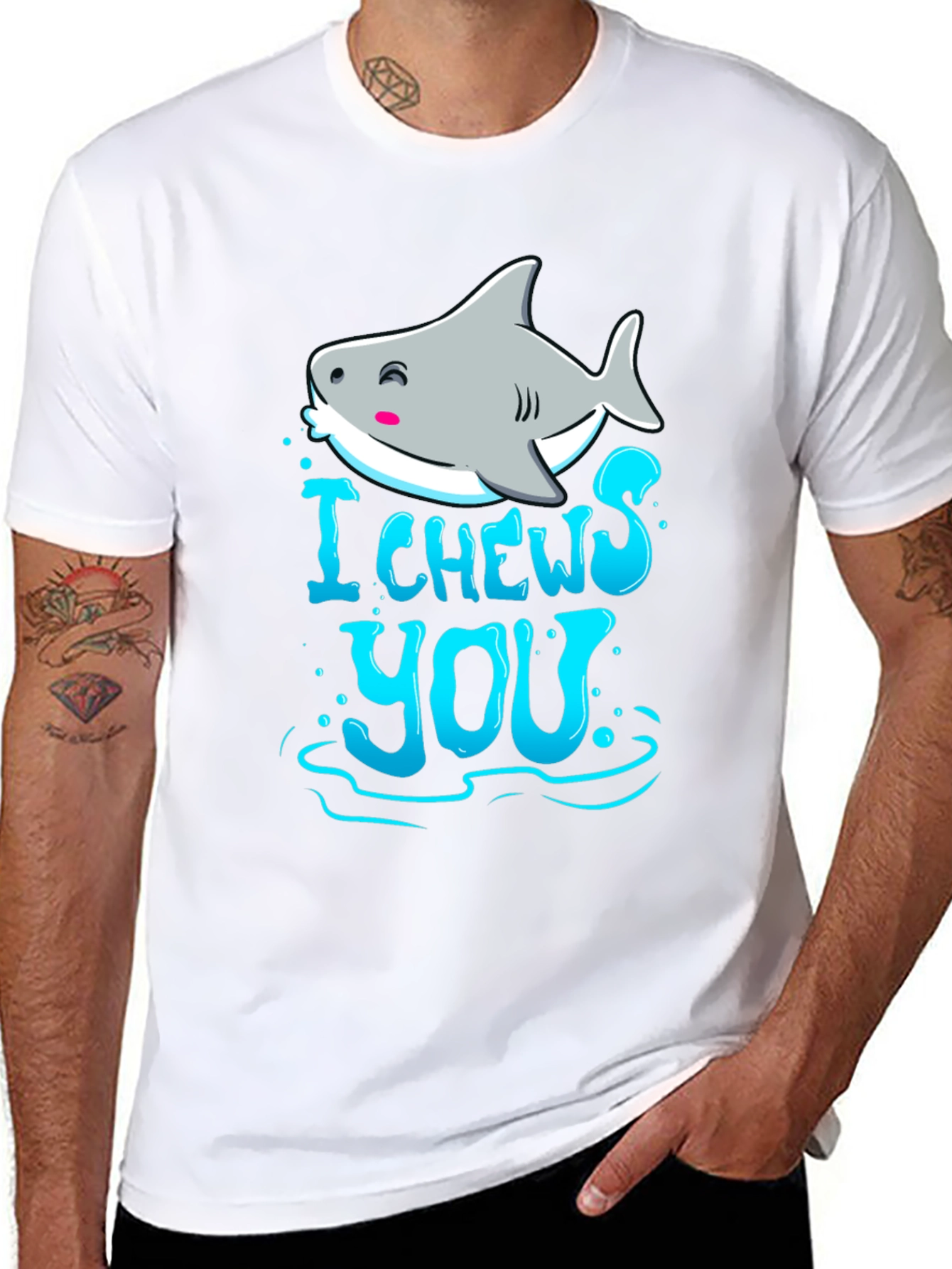 I Chews You Shark Graphic Tee