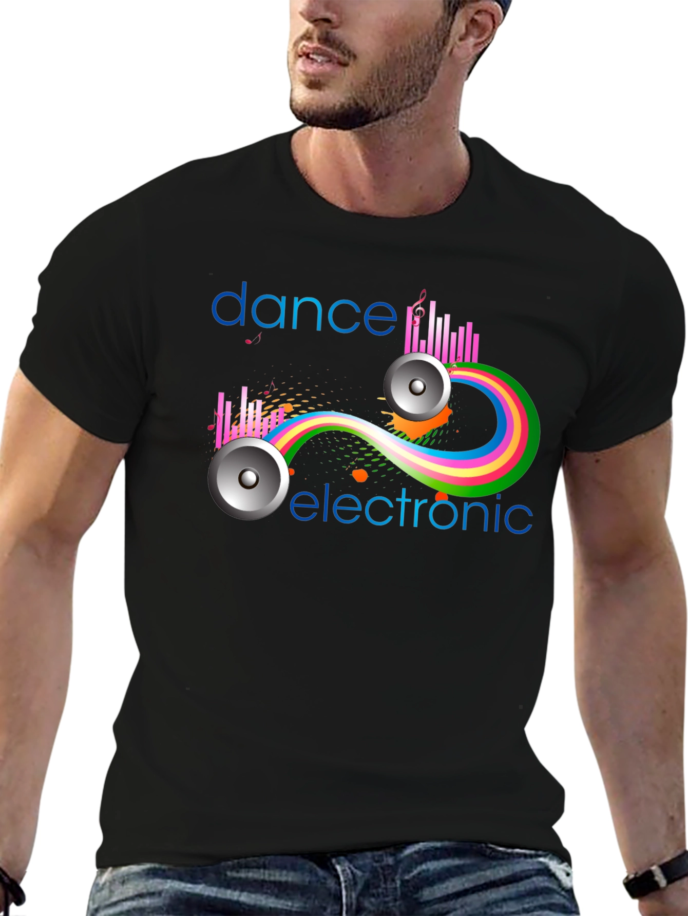 Dance Electronic Graphic Tee - Stylish Music Shirt