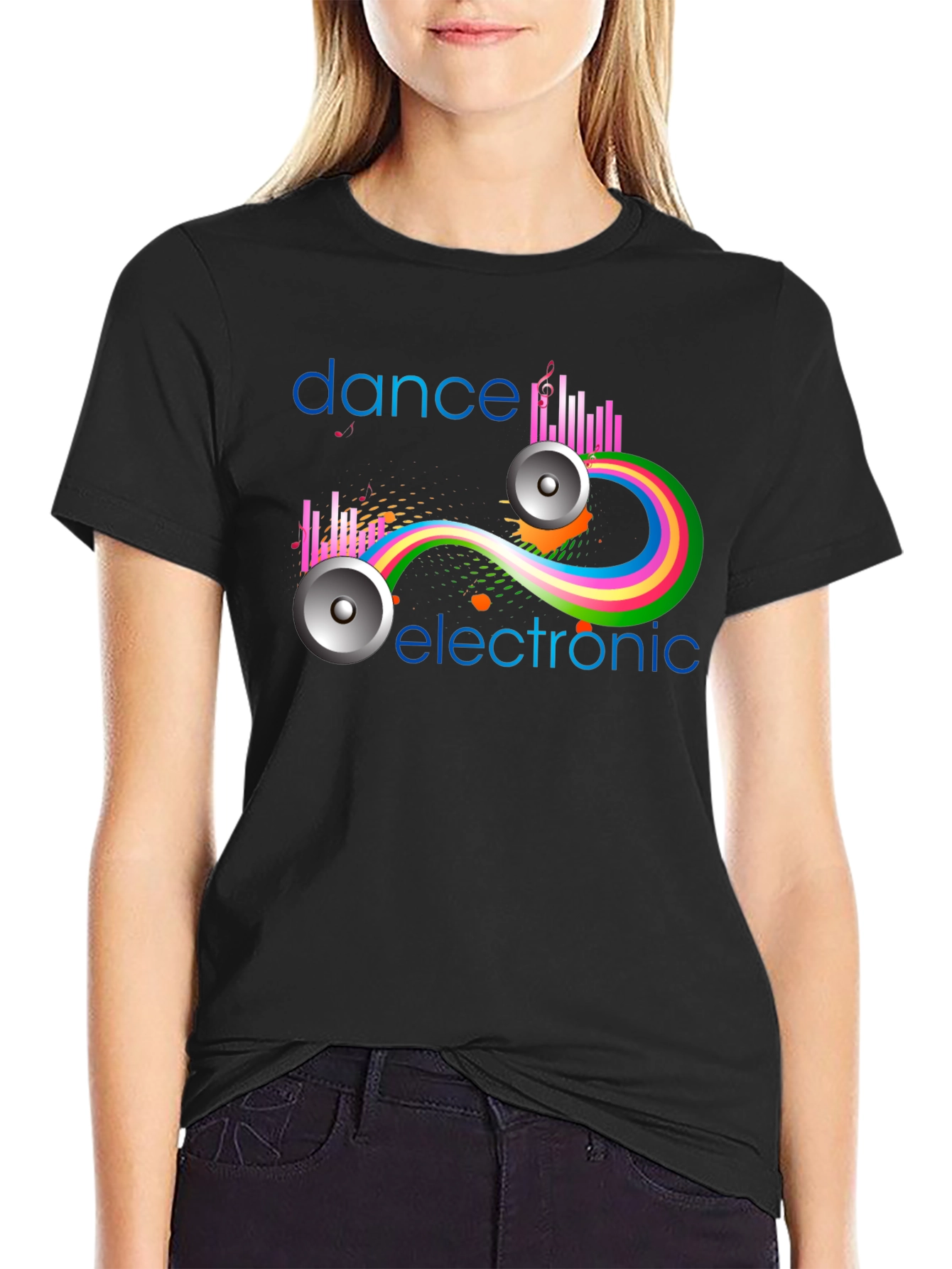Dance Electronic Graphic Tee - Stylish Music Shirt