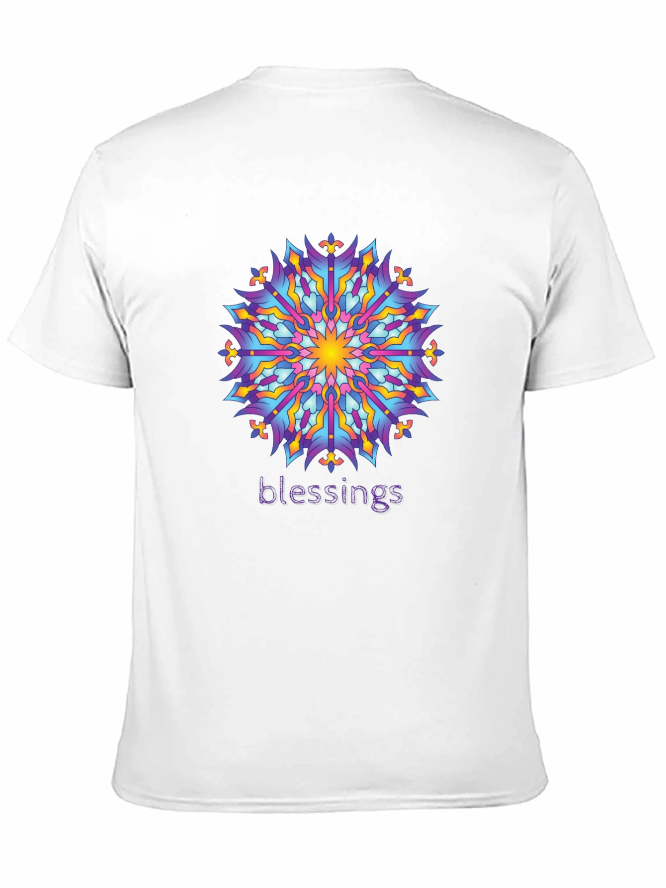 Blessings Mandala Graphic Tee - Black