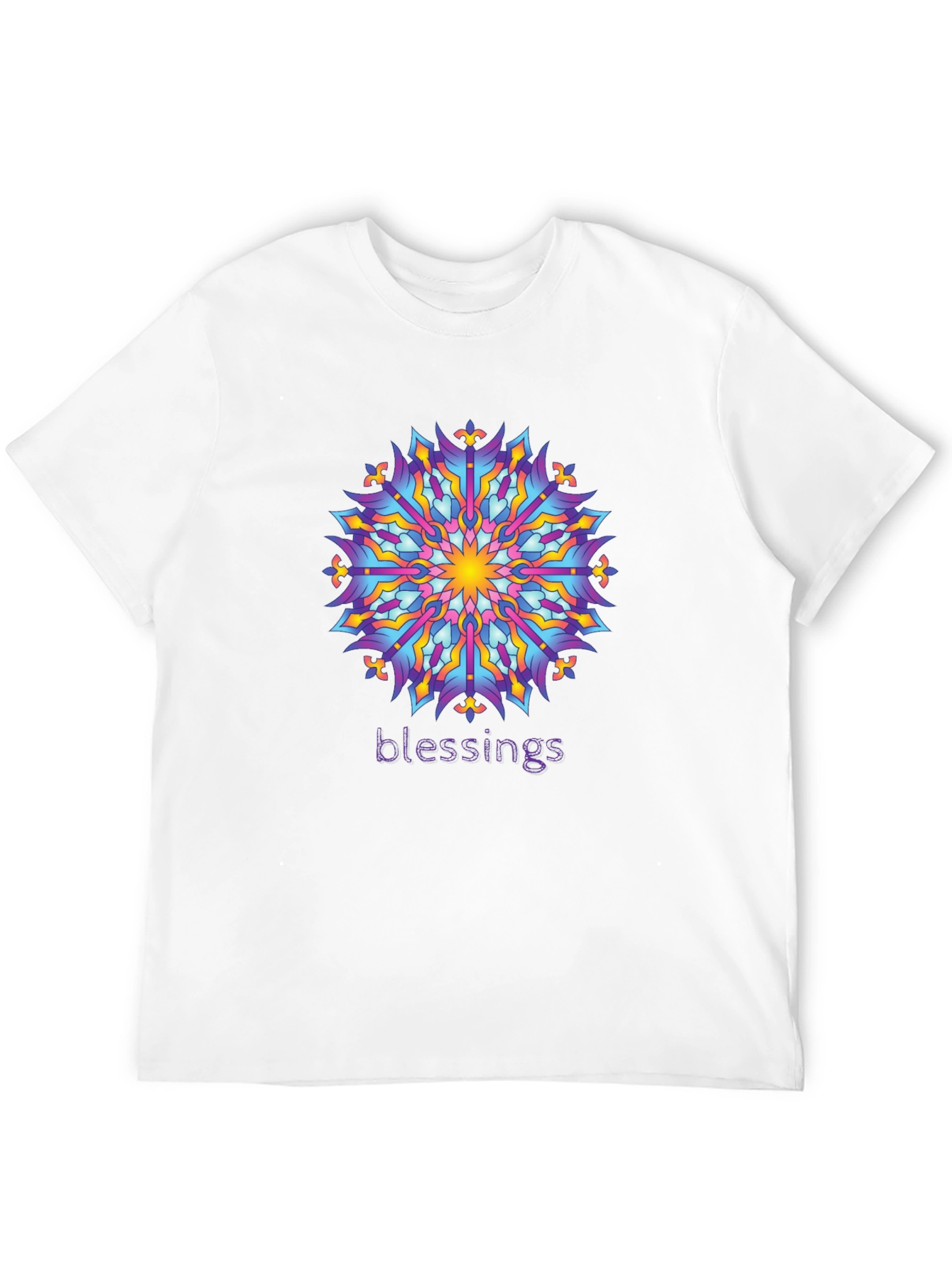 Blessings Mandala Graphic Tee - Black