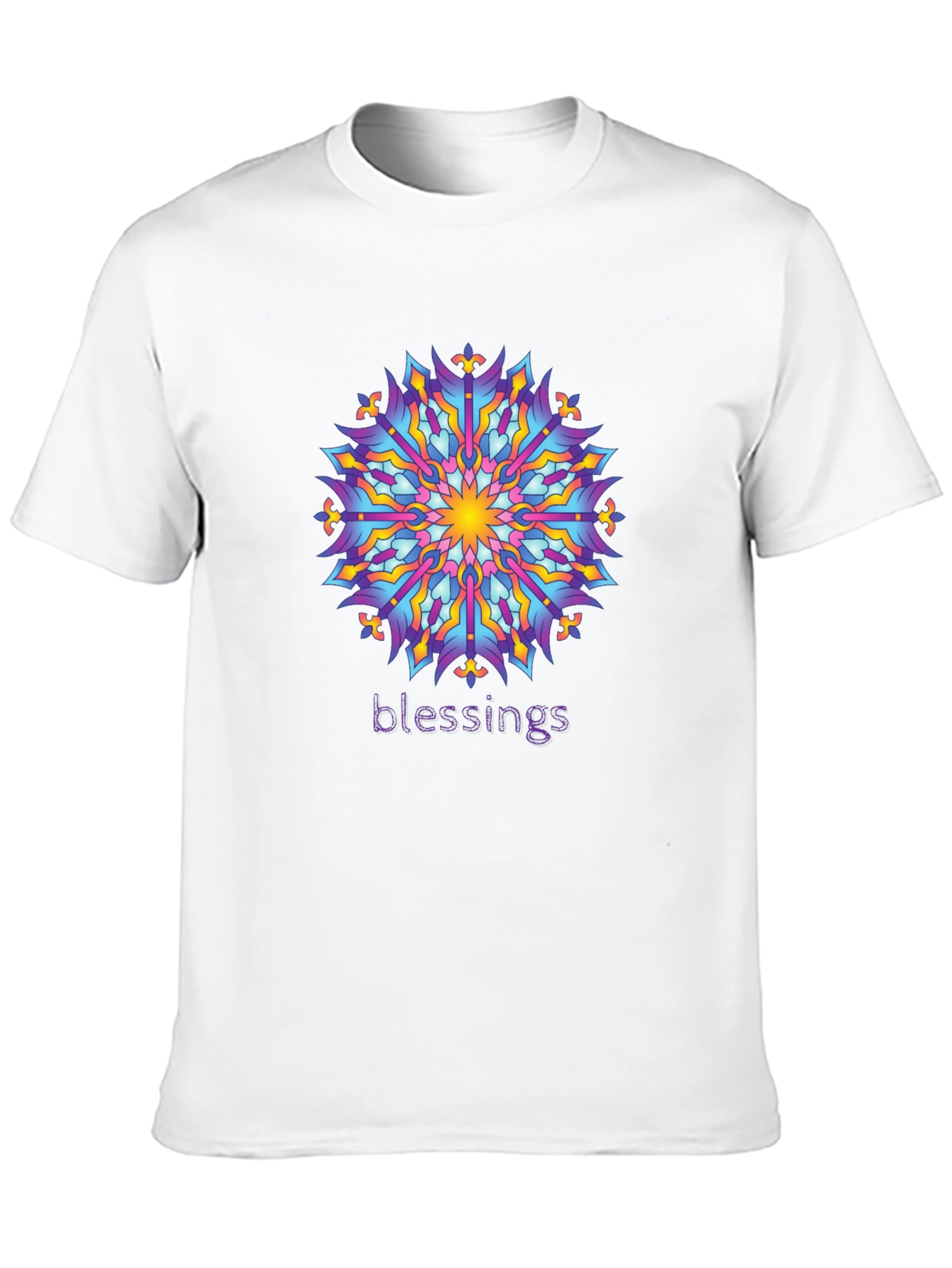Blessings Mandala Graphic Tee - Black