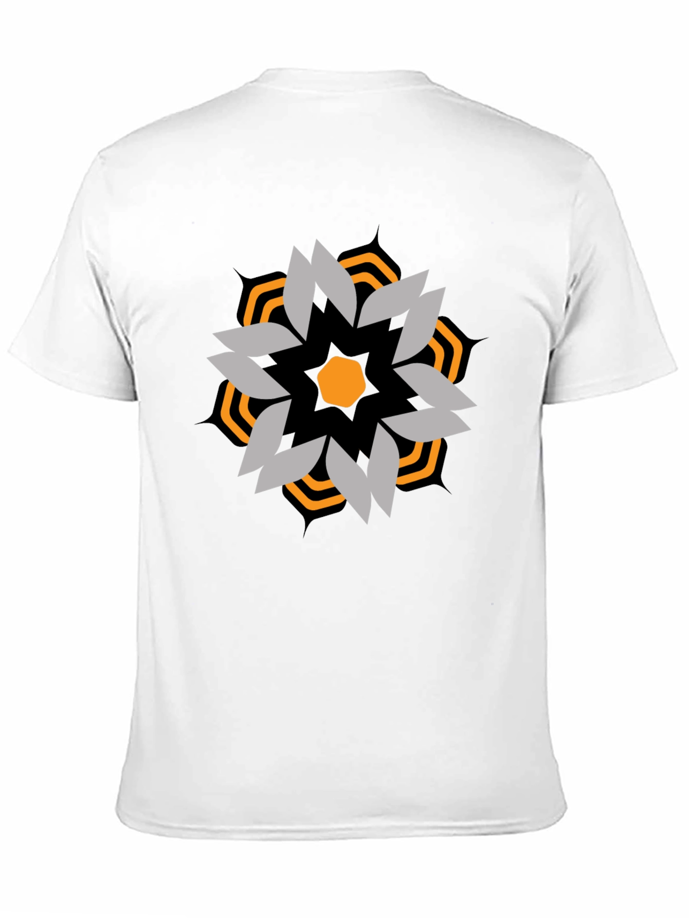 Geometric Graphic Tee - Stylish Black T-Shirt