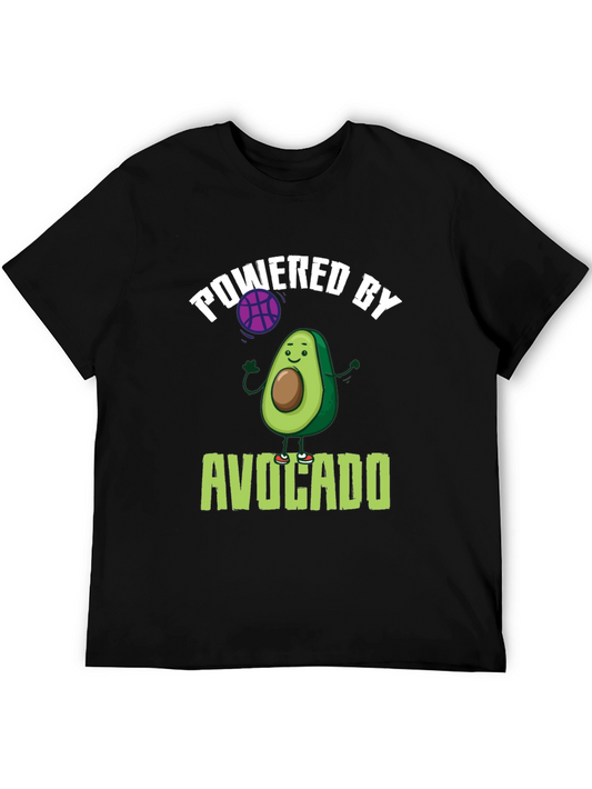 Powered by Avocado Black T-Shirt