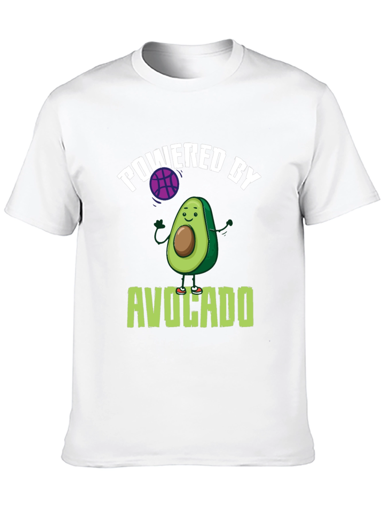Powered by Avocado Black T-Shirt