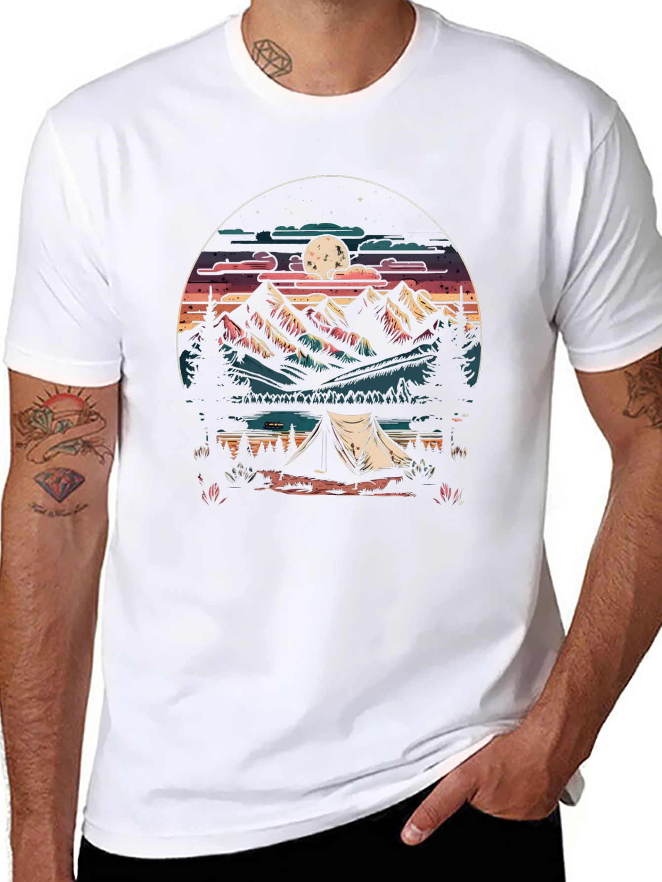 Camping Graphic T-Shirt - Adventure Awaits!